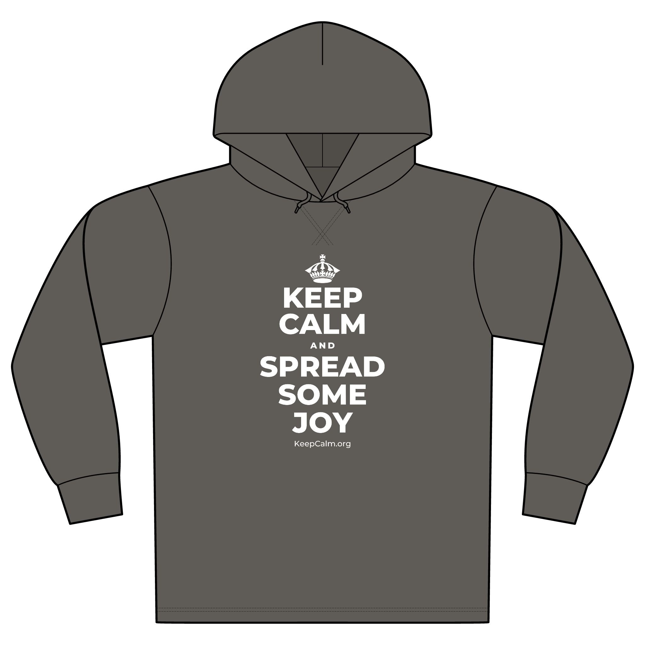 KEEP CALM AND SPREAD SOME JOY Organic Hoodie Tee