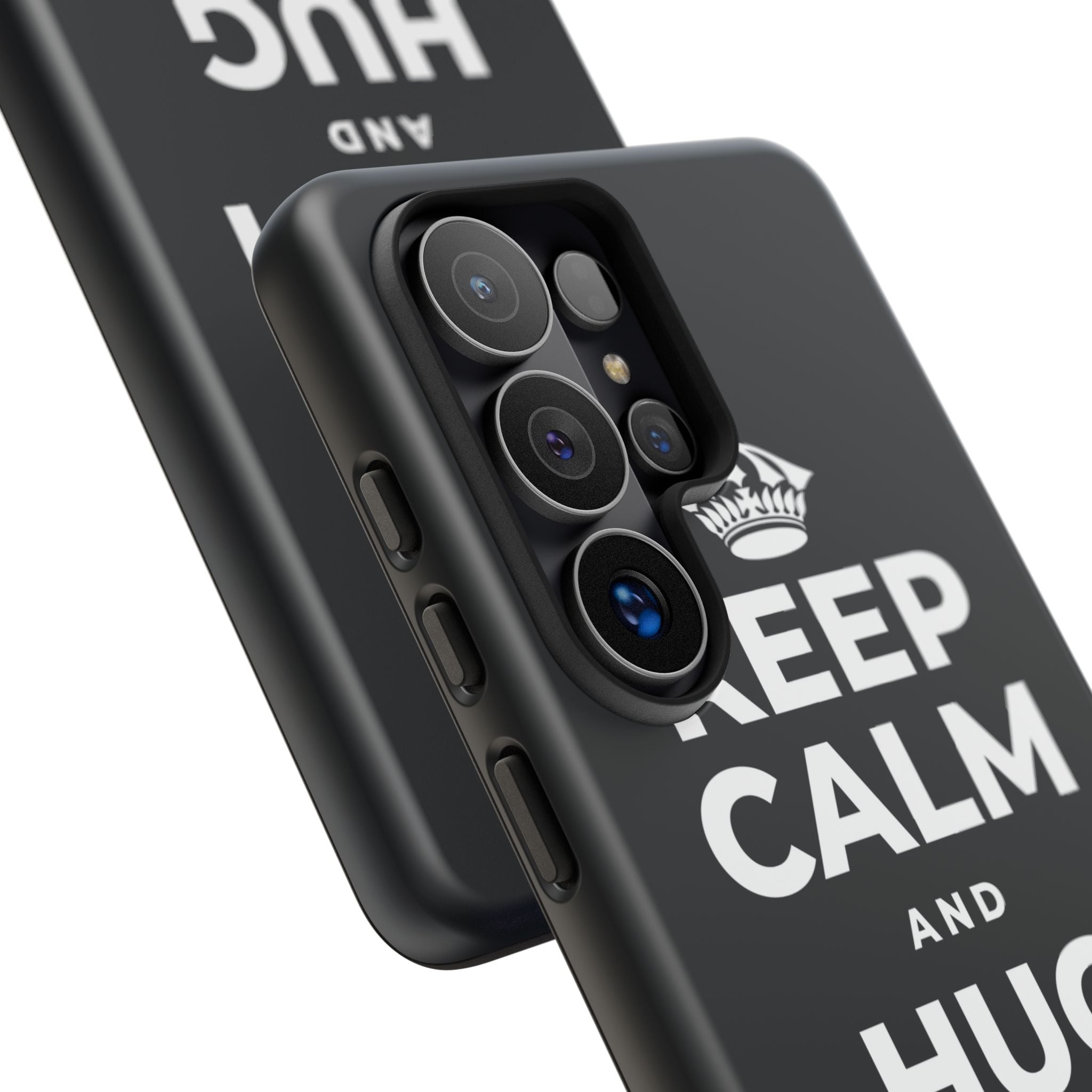 KEEP CALM AND HUG YOUR DOG Phone Case (Dark)