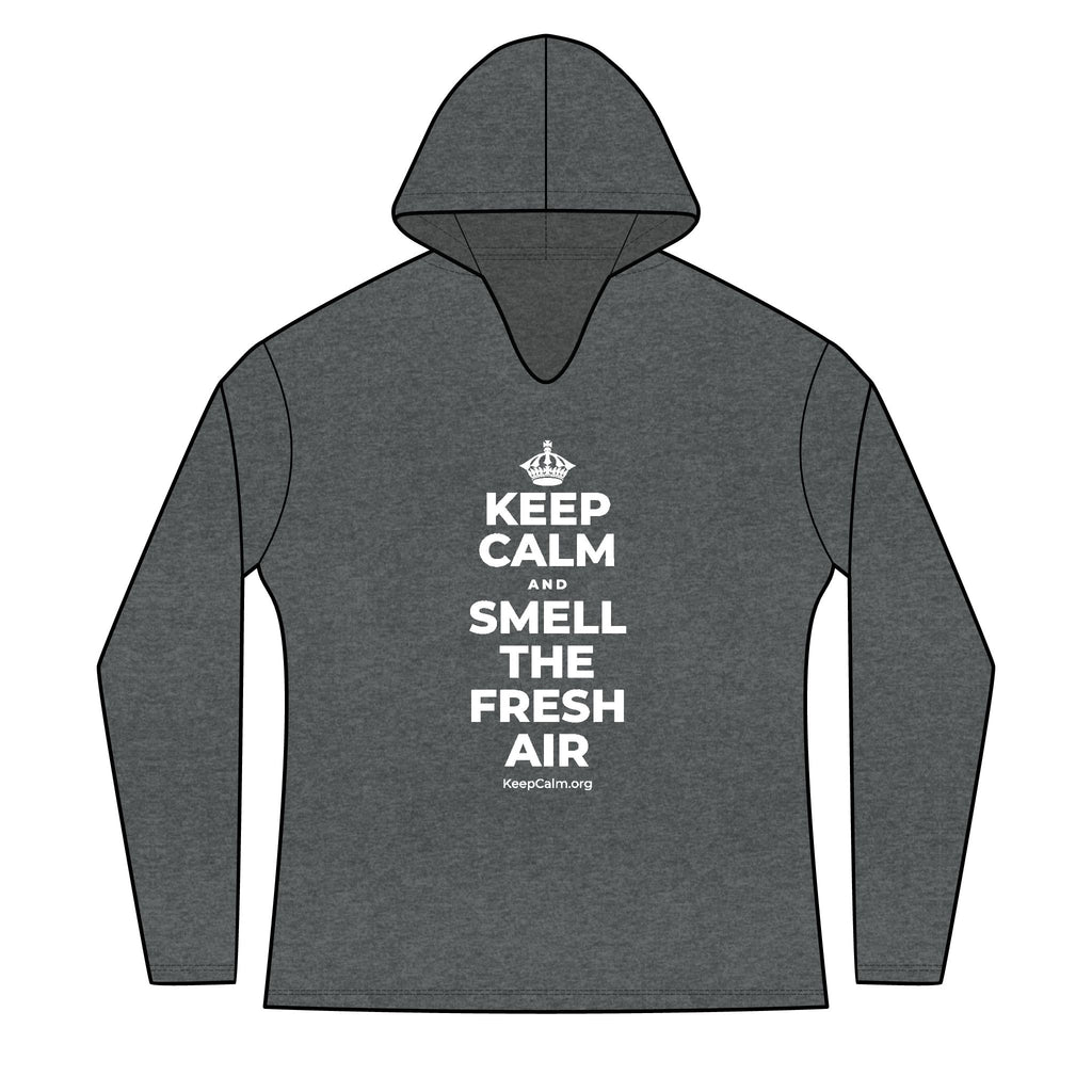 KEEP CALM AND SMELL THE FRESH AIR Women's Long Sleeve Hoodie
