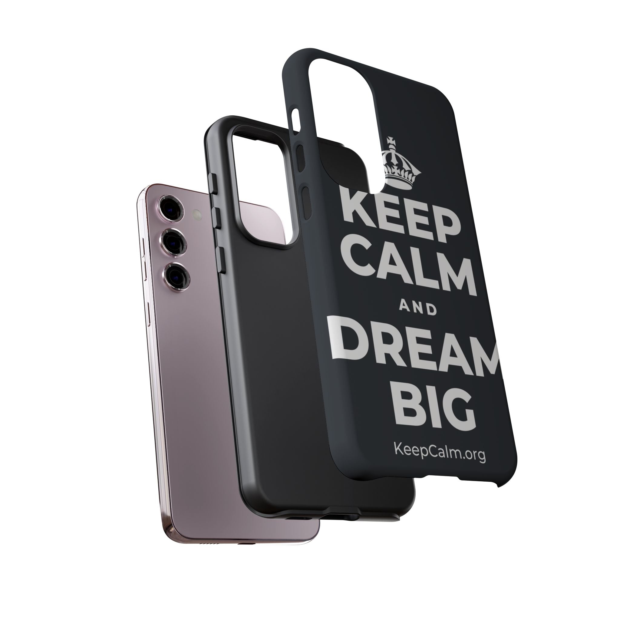KEEP CALM AND DREAM BIG Phone Case (Dark)