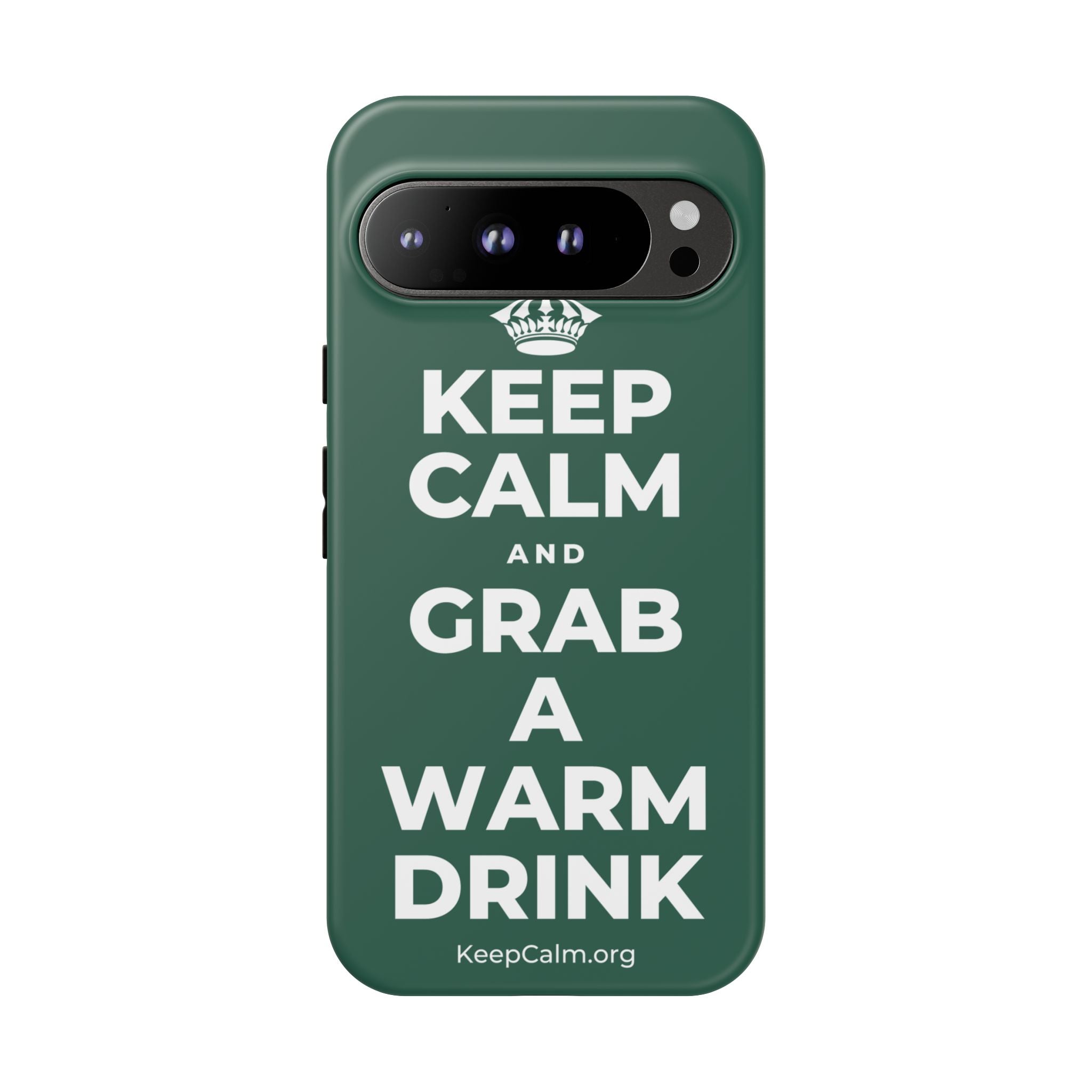 KEEP CALM AND GRAB A WARM DRINK Phone Case