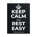 KEEP CALM AND REST EASY Poster (Dark)