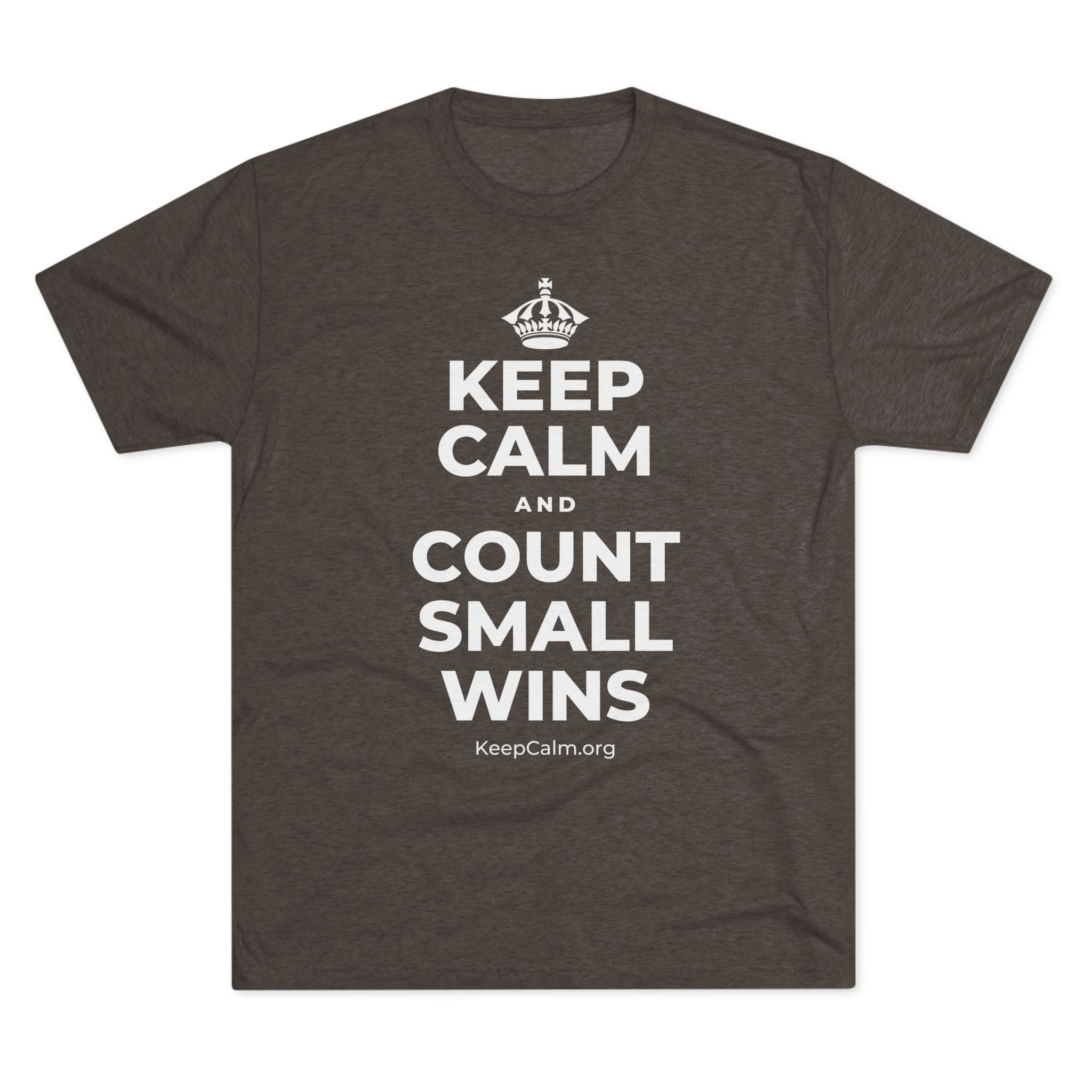 KEEP CALM AND COUNT SMALL WINS Tri-Blend Tee