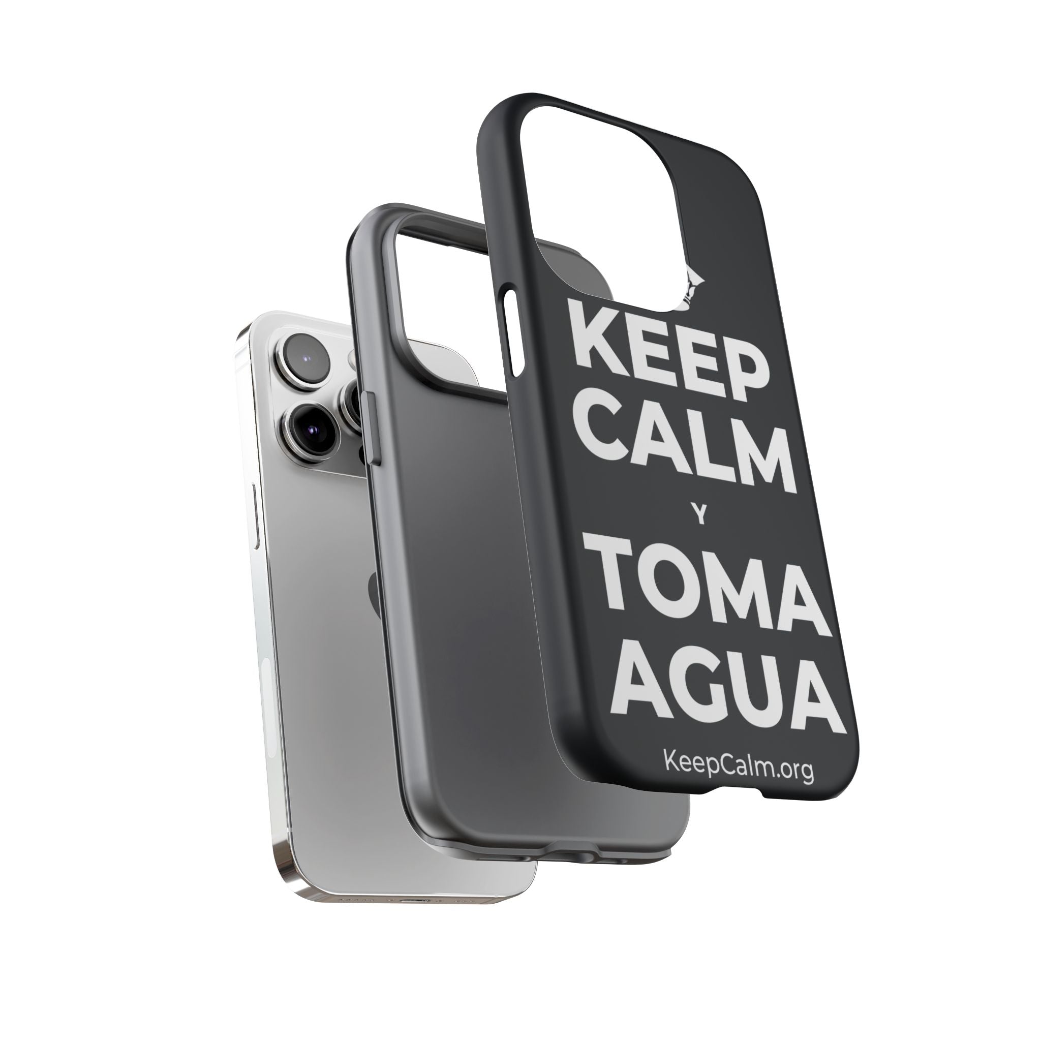 KEEP CALM Y TOMA AGUA Phone Case (Dark)
