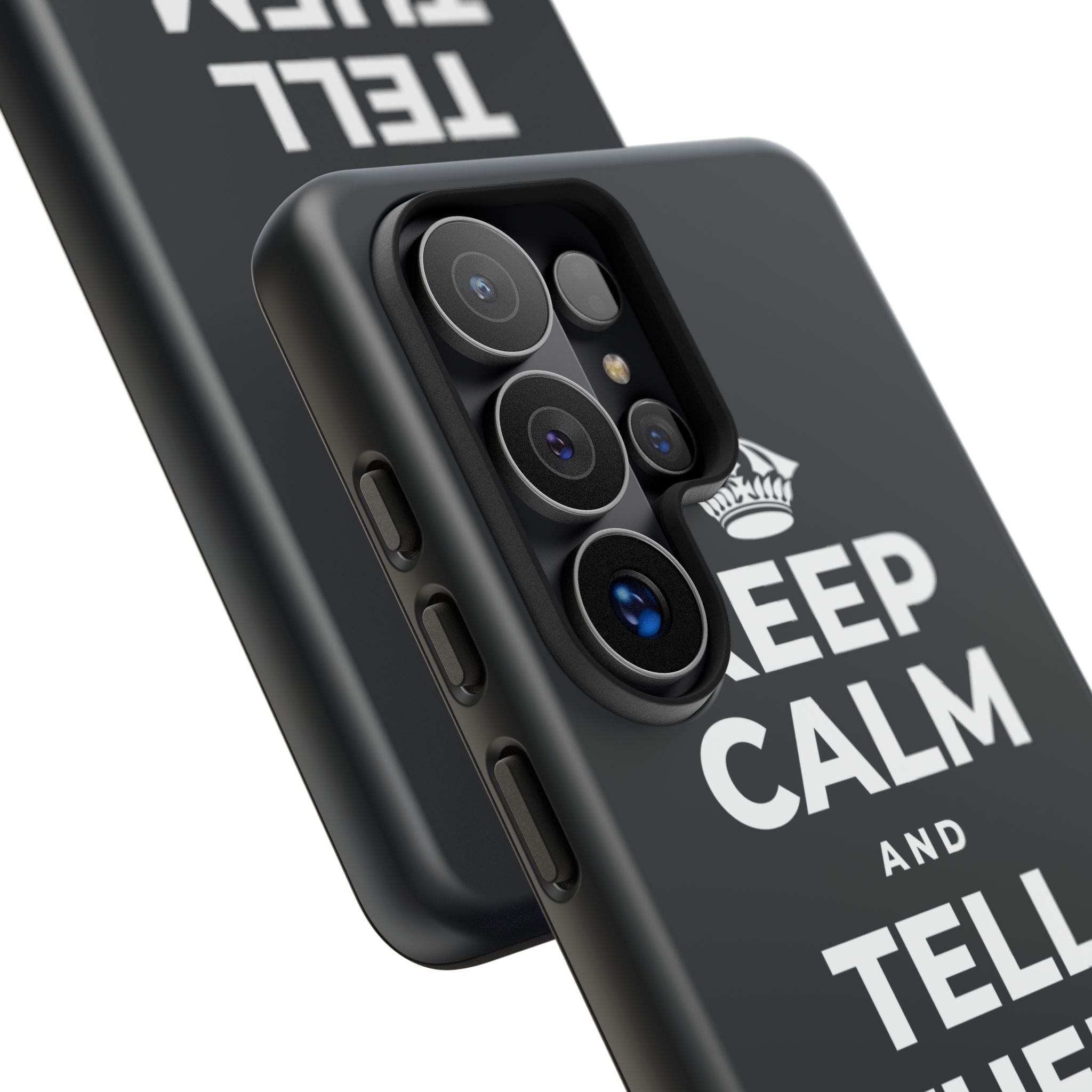 KEEP CALM AND TELL THEM YOU CARE Phone Case (Dark)