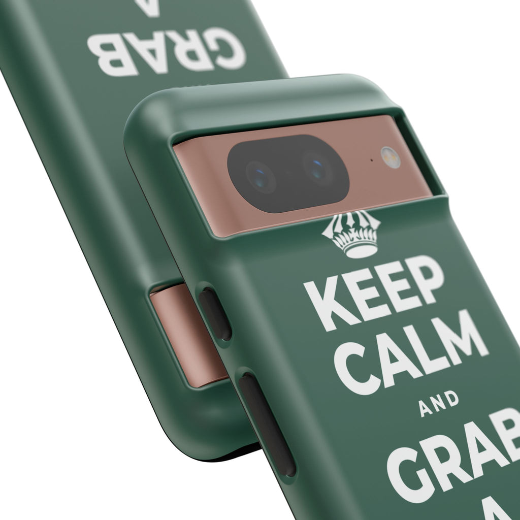 KEEP CALM AND GRAB A WARM DRINK Phone Case
