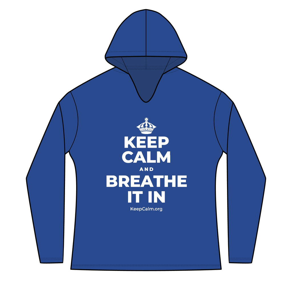 KEEP CALM AND BREATHE IT IN Women's Long Sleeve Hoodie