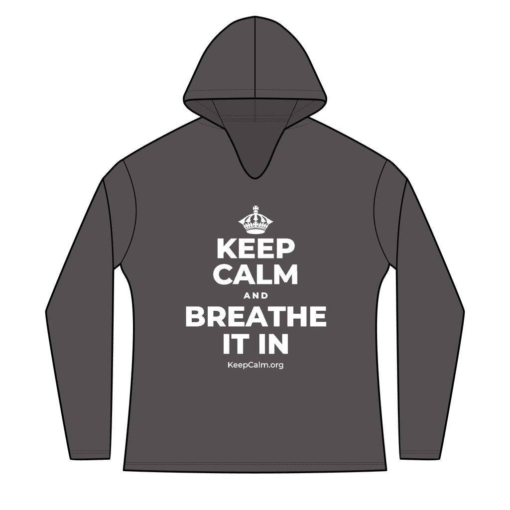 KEEP CALM AND BREATHE IT IN Women's Long Sleeve Hoodie
