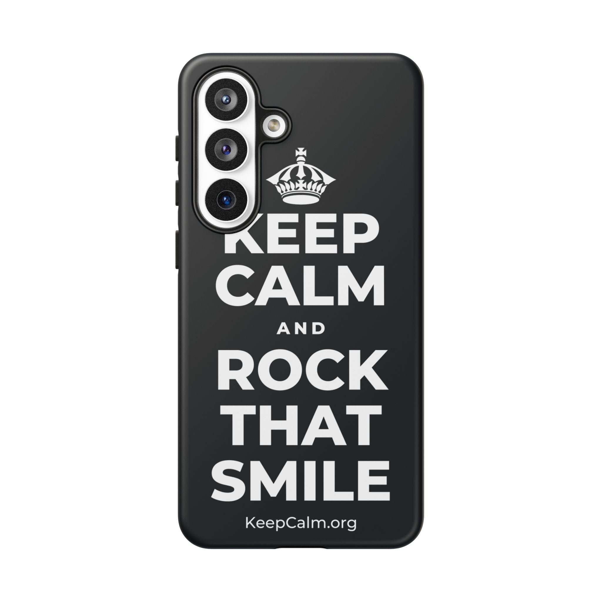 KEEP CALM AND ROCK THAT SMILE Phone Case (Dark)