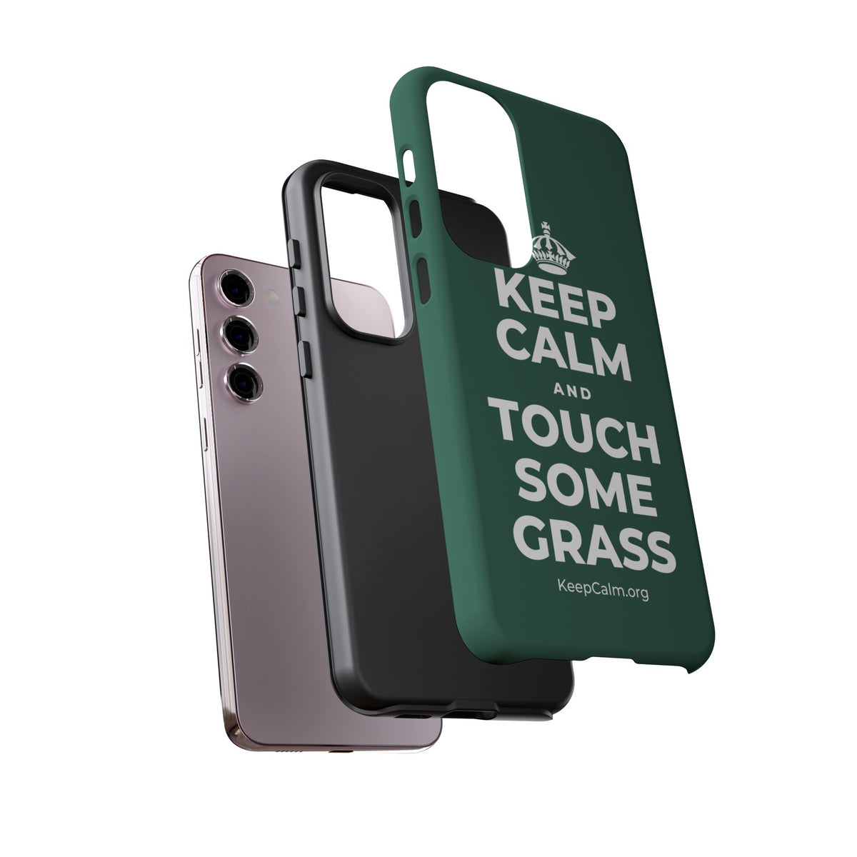 KEEP CALM AND TOUCH SOME GRASS Phone Case