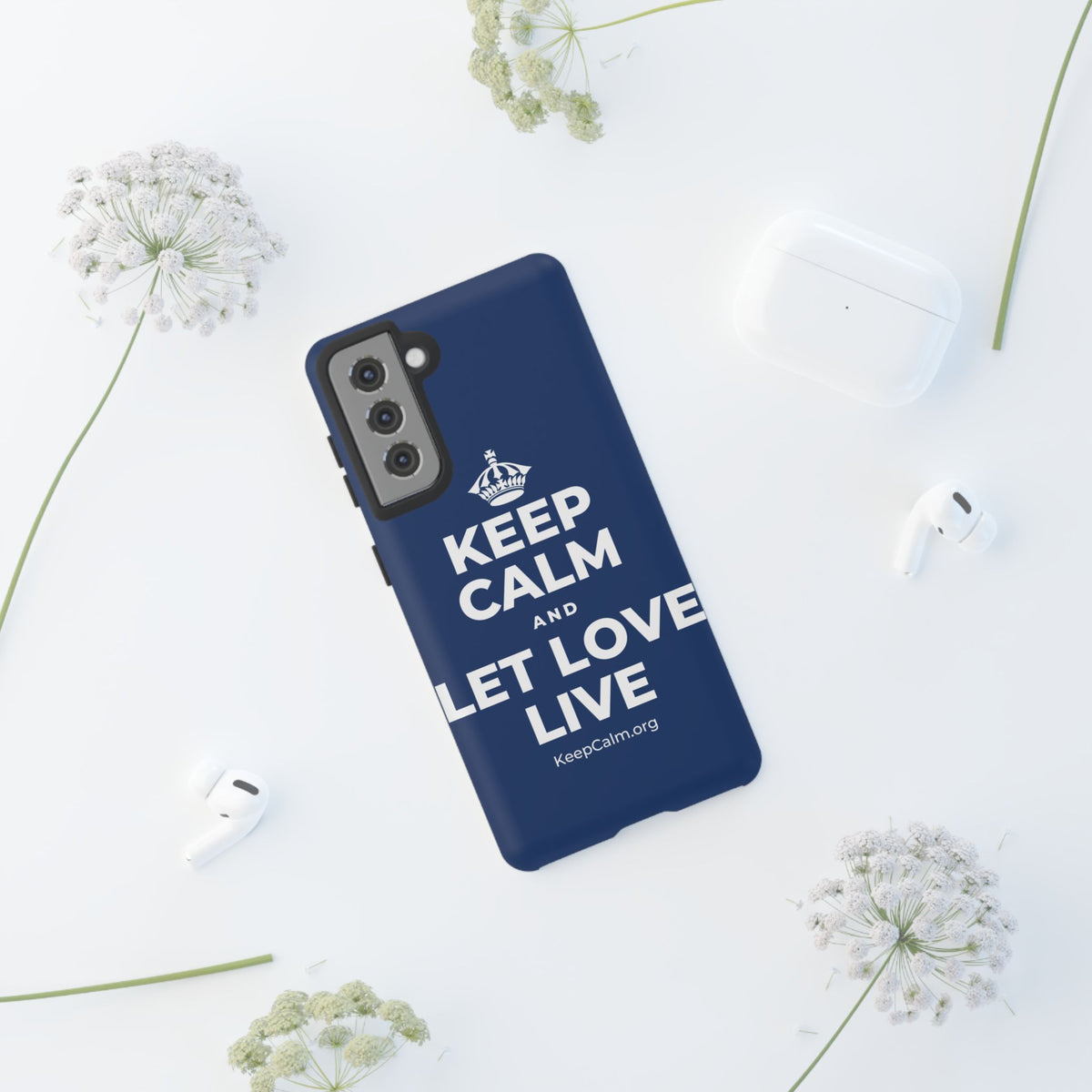 KEEP CALM AND LET LOVE LIVE Phone Case