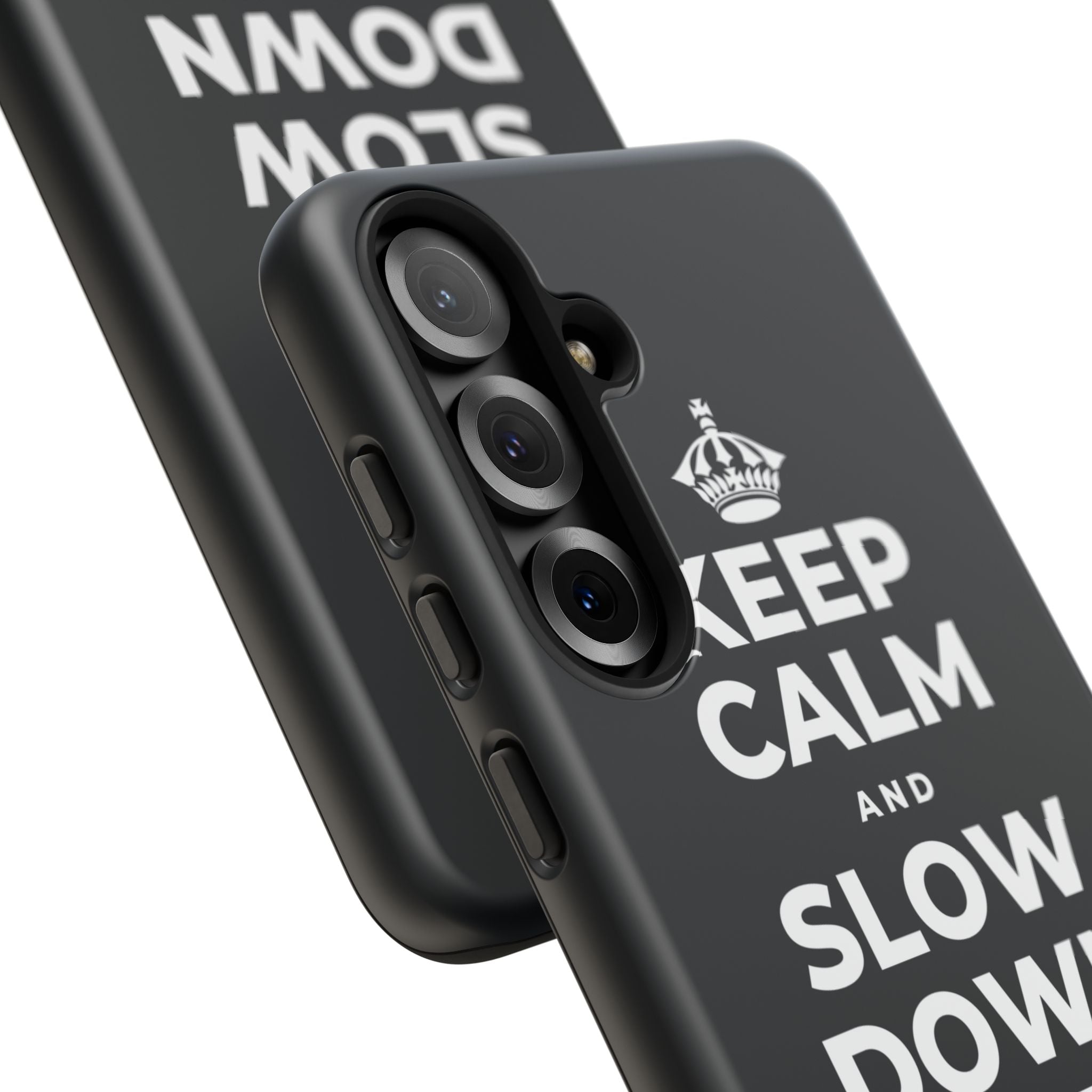 KEEP CALM AND SLOW DOWN WITH THE SEASON Phone Case (Dark)