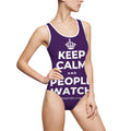 KEEP CALM AND PEOPLE WATCH One-Piece Swimsuit