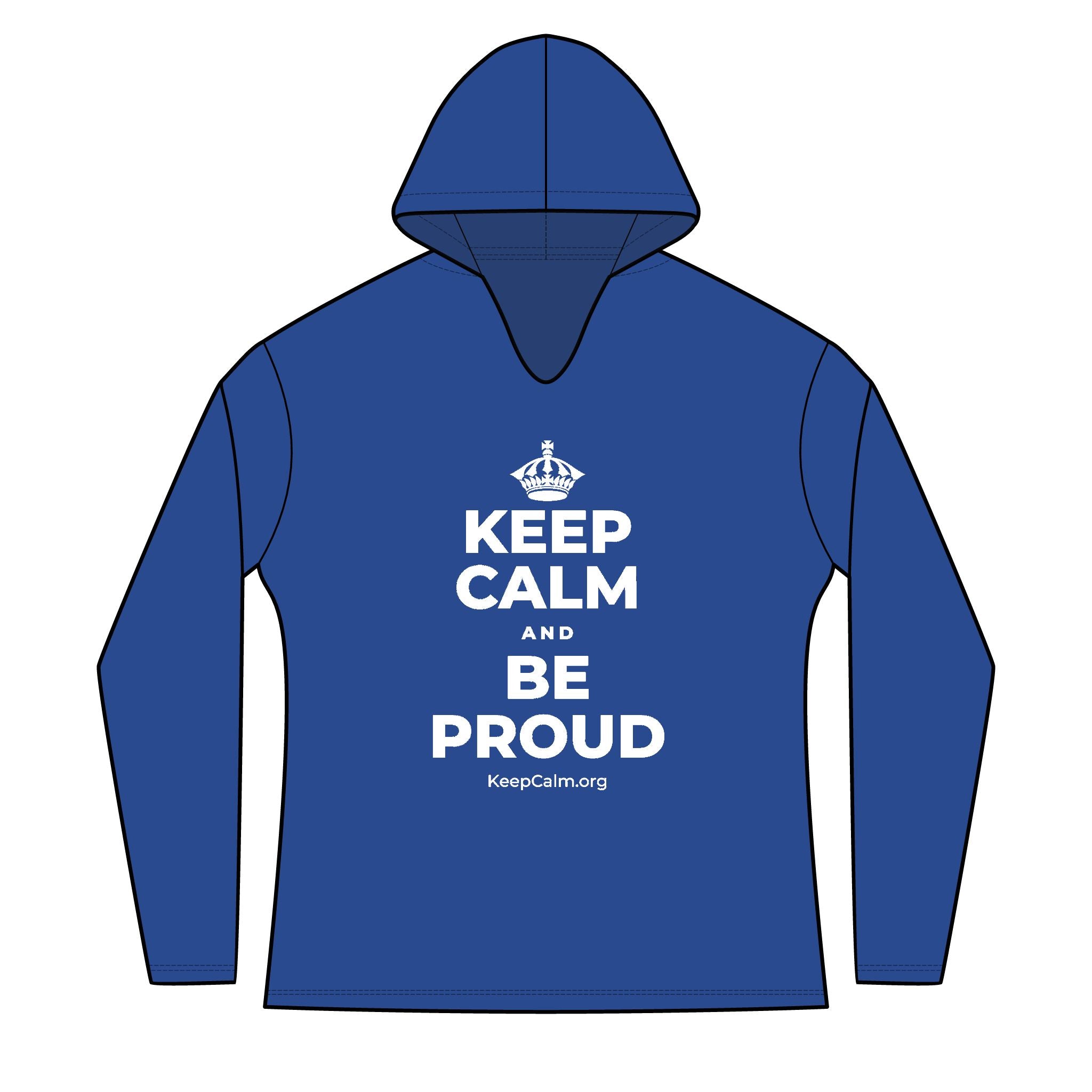 KEEP CALM AND BE PROUD Women's Long Sleeve Hoodie