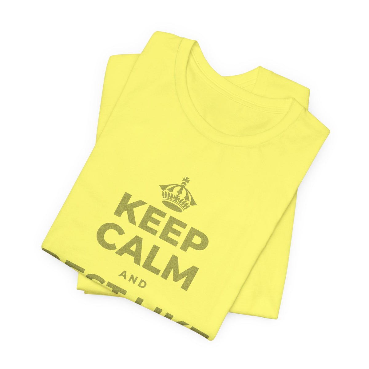 KEEP CALM AND REST LIKE THE SEASON T-Shirt (Soft Cream–Heather Mauve)