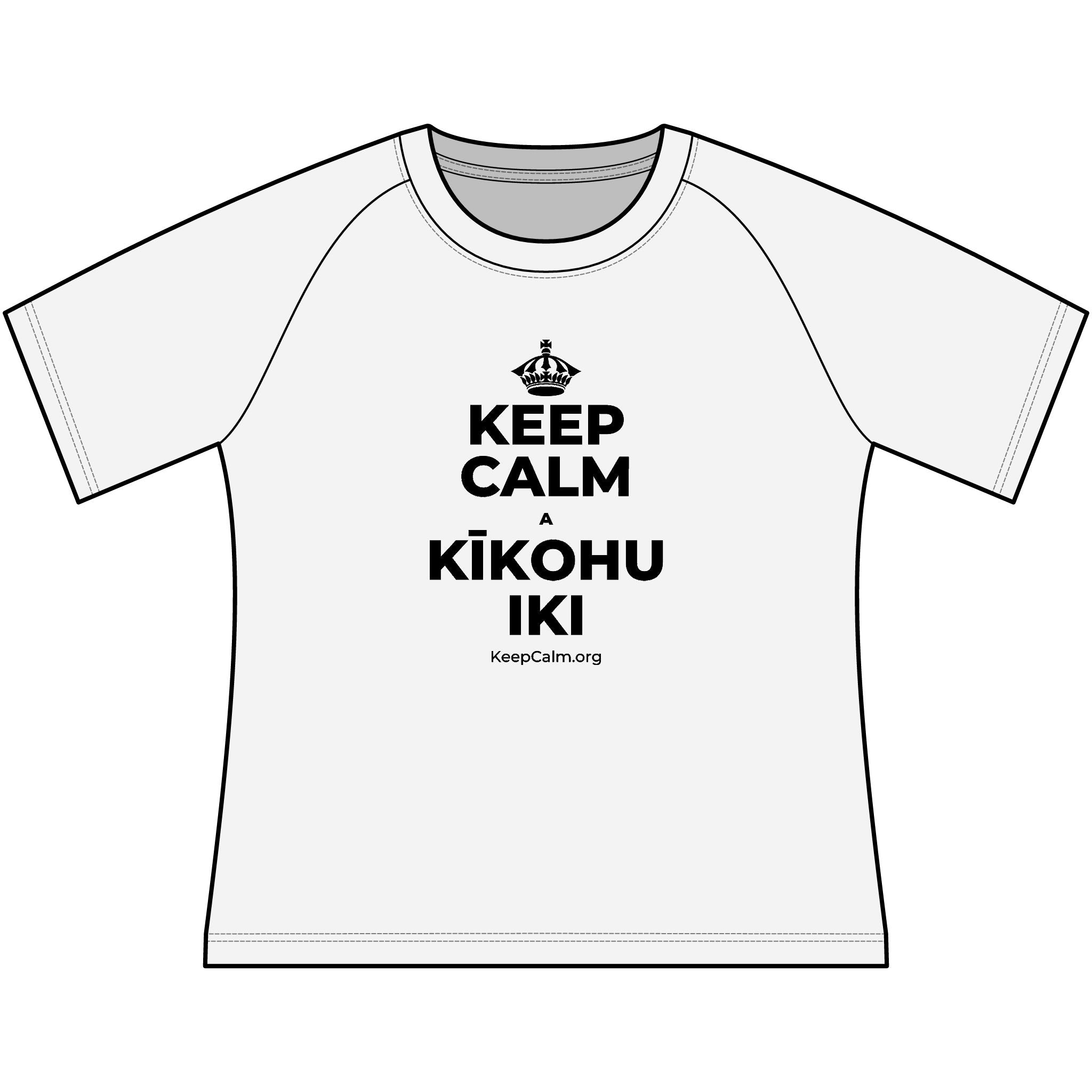 KEEP CALM A KĪKOHU IKI Women's Raglan Tee