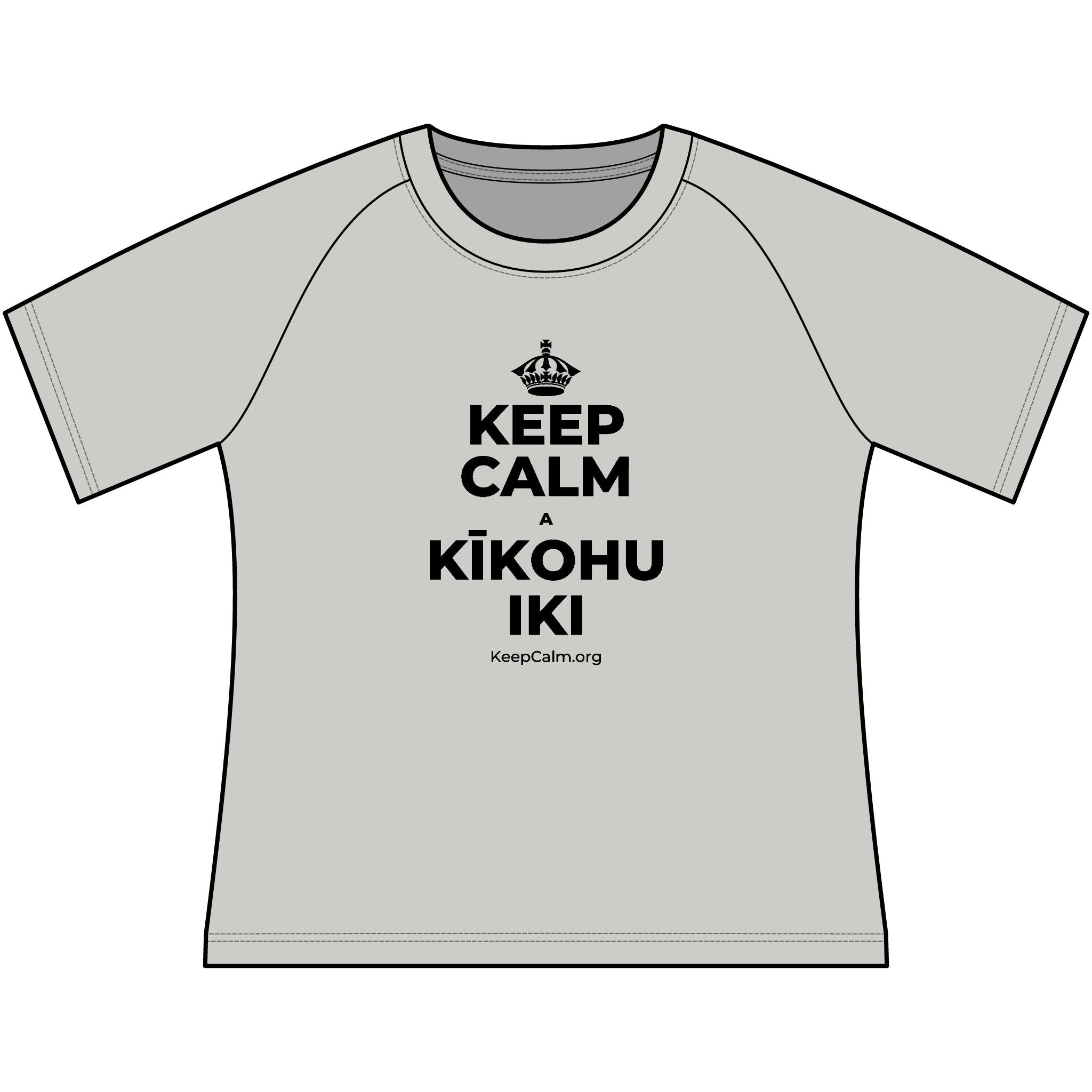KEEP CALM A KĪKOHU IKI Women's Raglan Tee