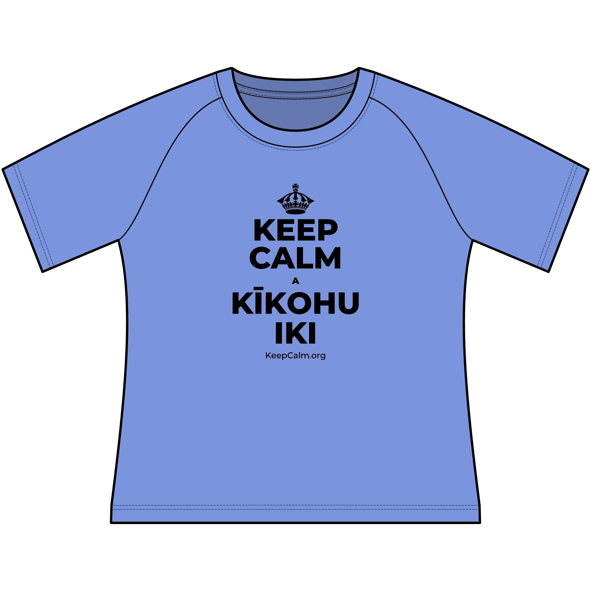 KEEP CALM A KĪKOHU IKI Women's Raglan Tee