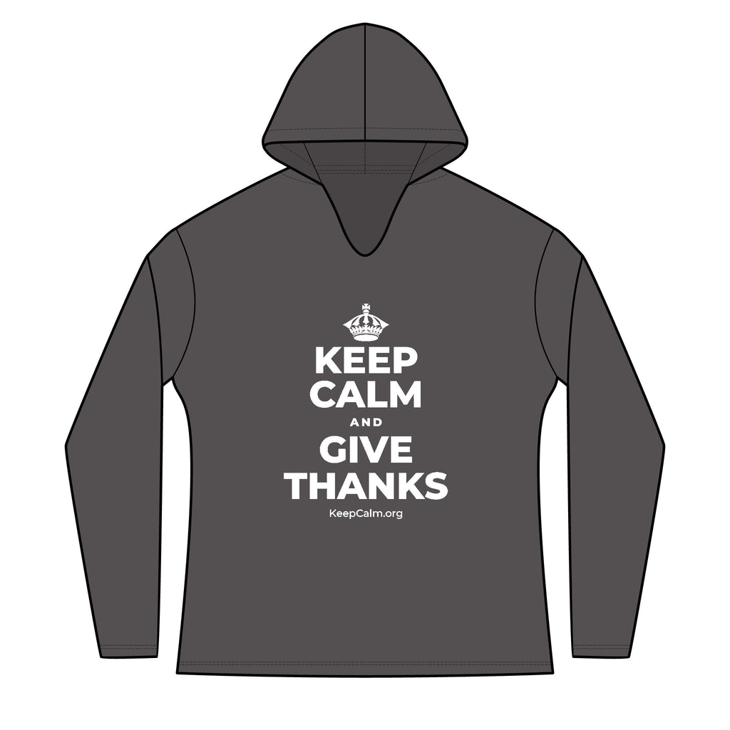KEEP CALM AND GIVE THANKS Women's Long Sleeve Hoodie