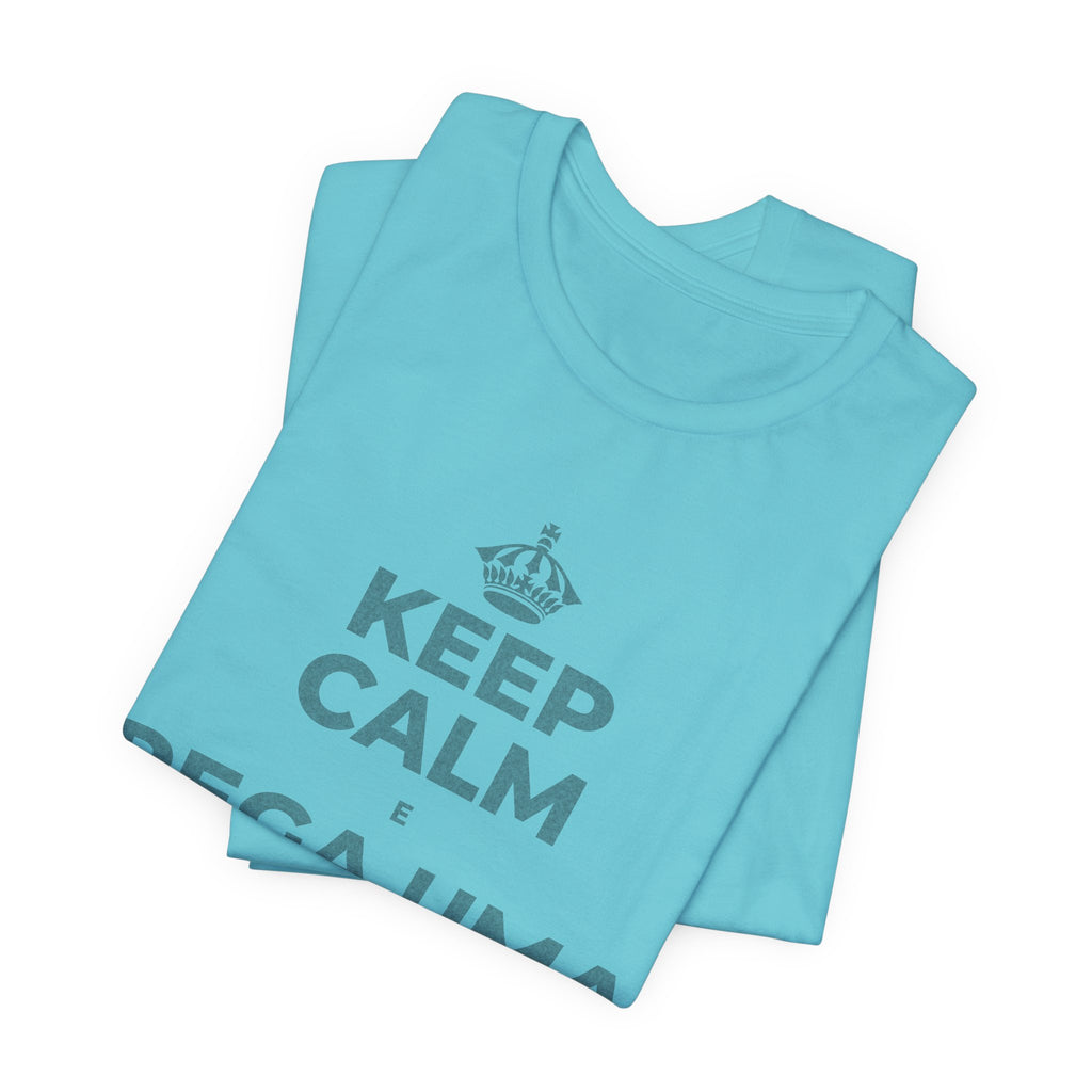 KEEP CALM E PEGA UMA AULA DE CADA VEZ T-Shirt (Soft Cream–Heather Mauve)