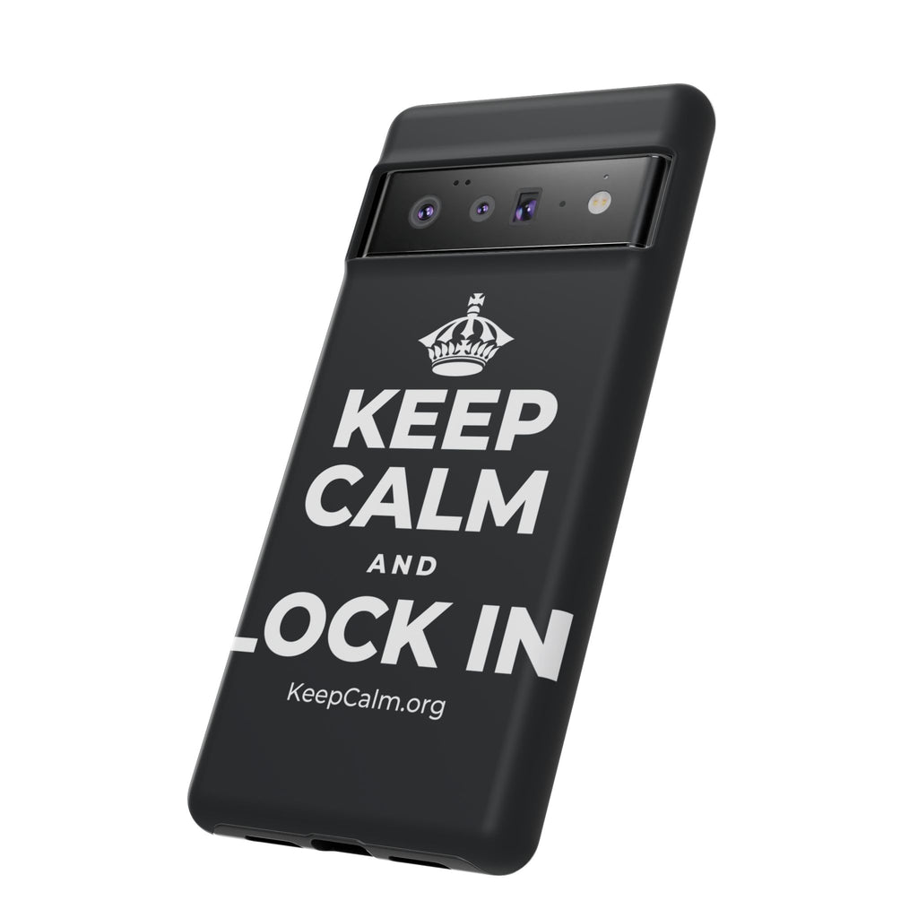 KEEP CALM AND LOCK IN Phone Case (Dark)