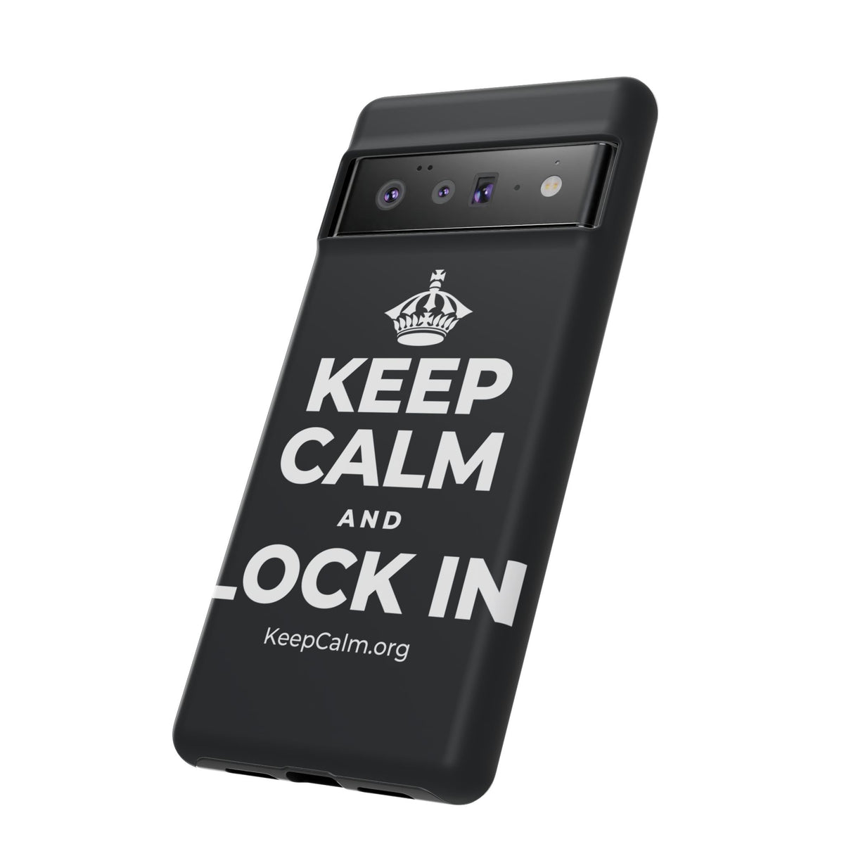 KEEP CALM AND LOCK IN Phone Case (Dark)
