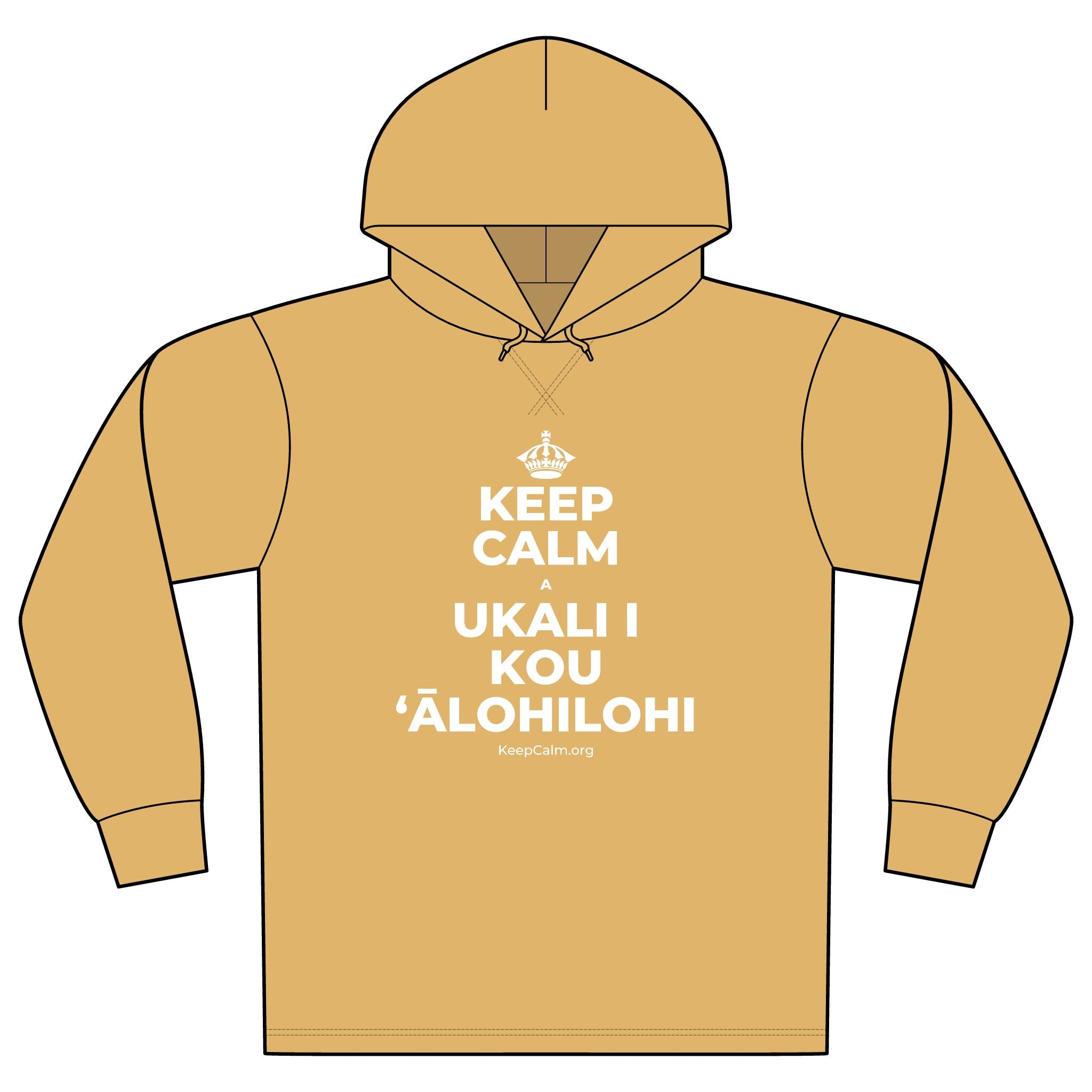 KEEP CALM A UKALI I KOU ʻĀLOHILOHI Organic Hoodie Tee