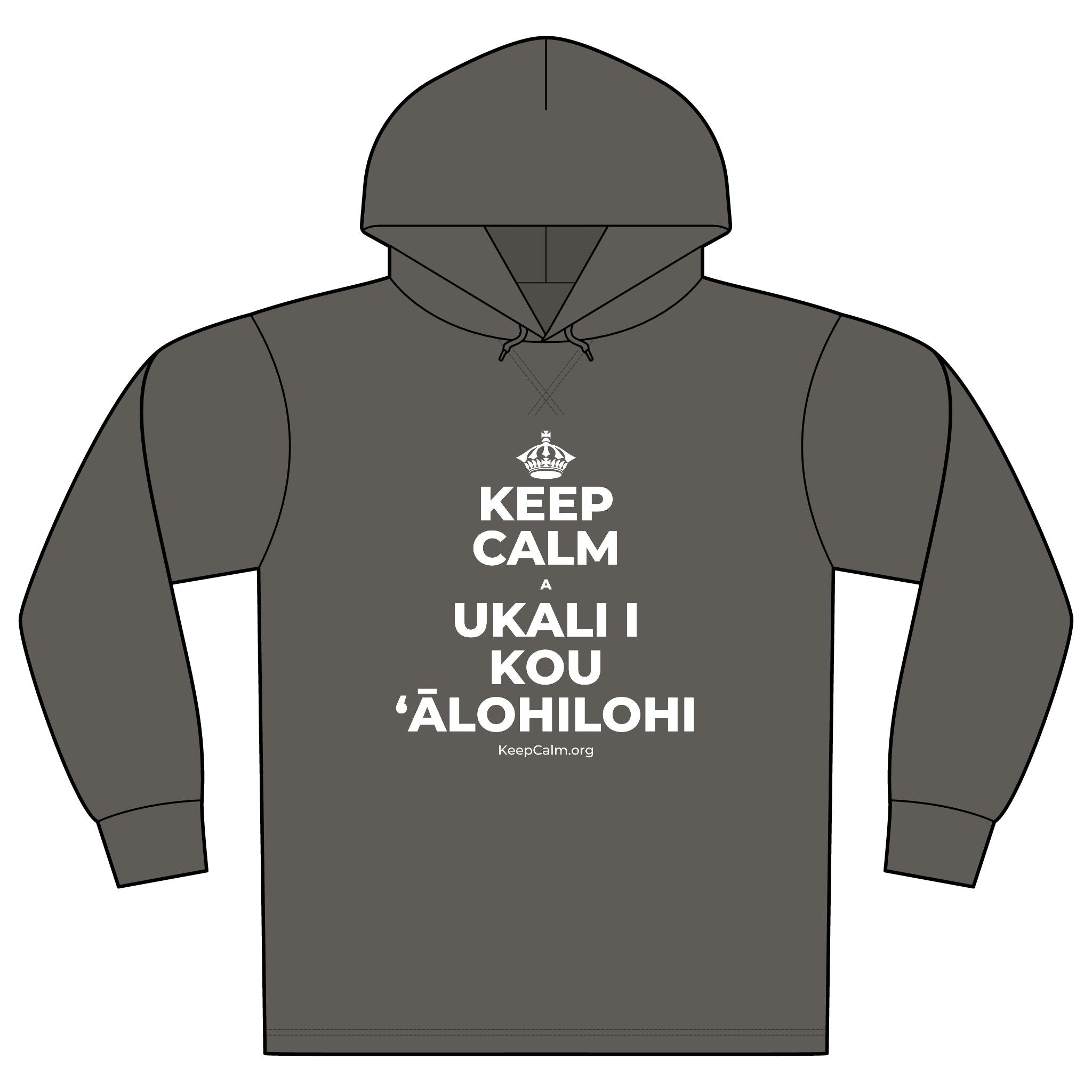 KEEP CALM A UKALI I KOU ʻĀLOHILOHI Organic Hoodie Tee