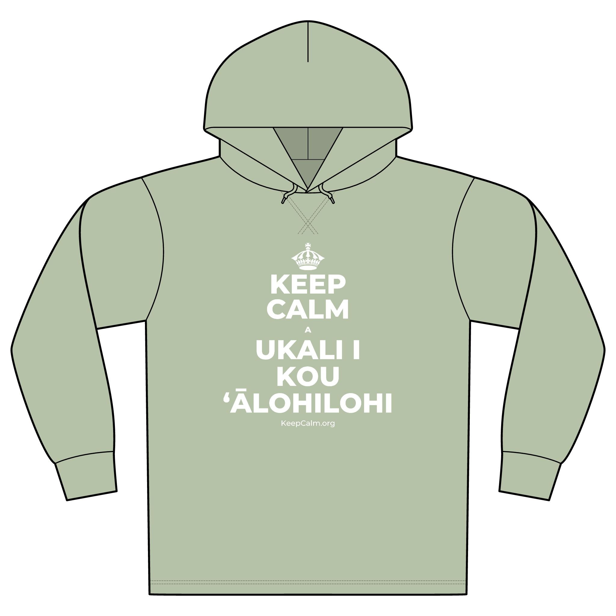KEEP CALM A UKALI I KOU ʻĀLOHILOHI Organic Hoodie Tee
