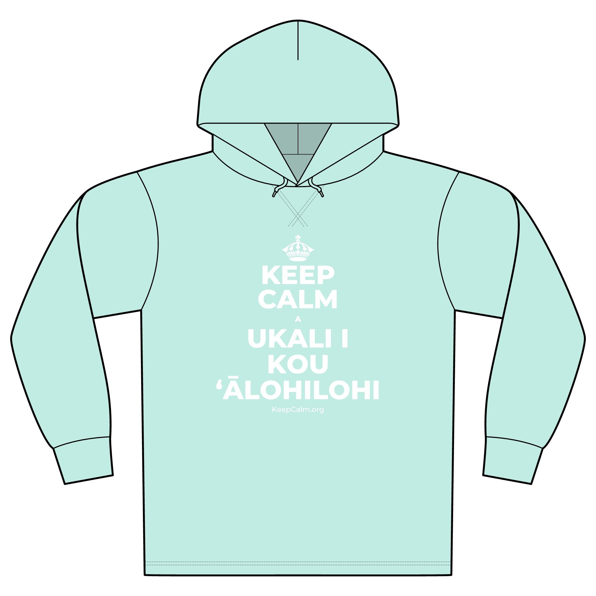 KEEP CALM A UKALI I KOU ʻĀLOHILOHI Organic Hoodie Tee
