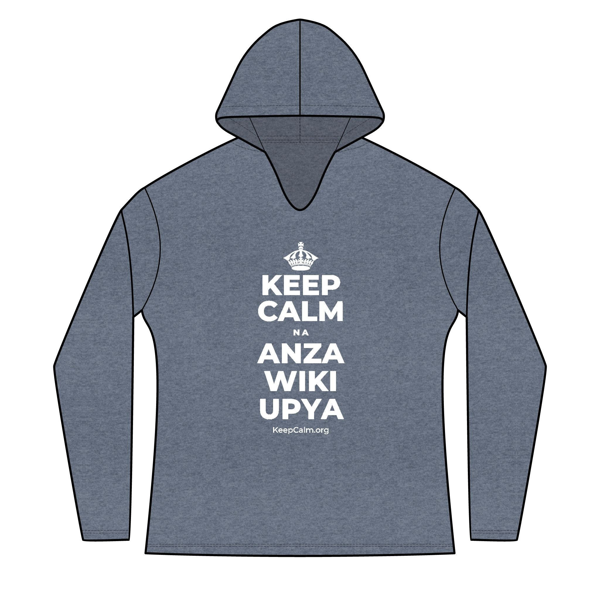KEEP CALM NA ANZA WIKI UPYA Women's Long Sleeve Hoodie