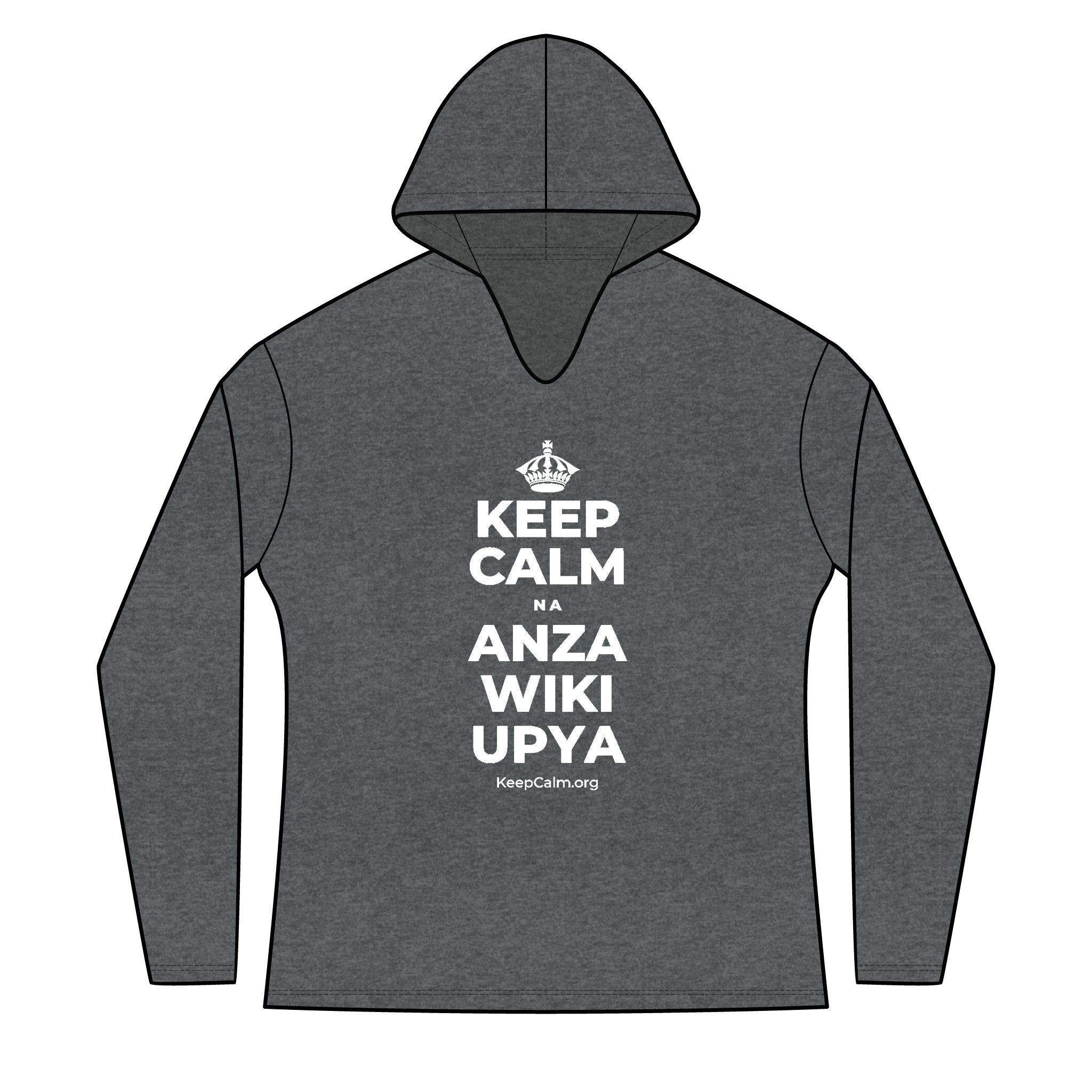 KEEP CALM NA ANZA WIKI UPYA Women's Long Sleeve Hoodie