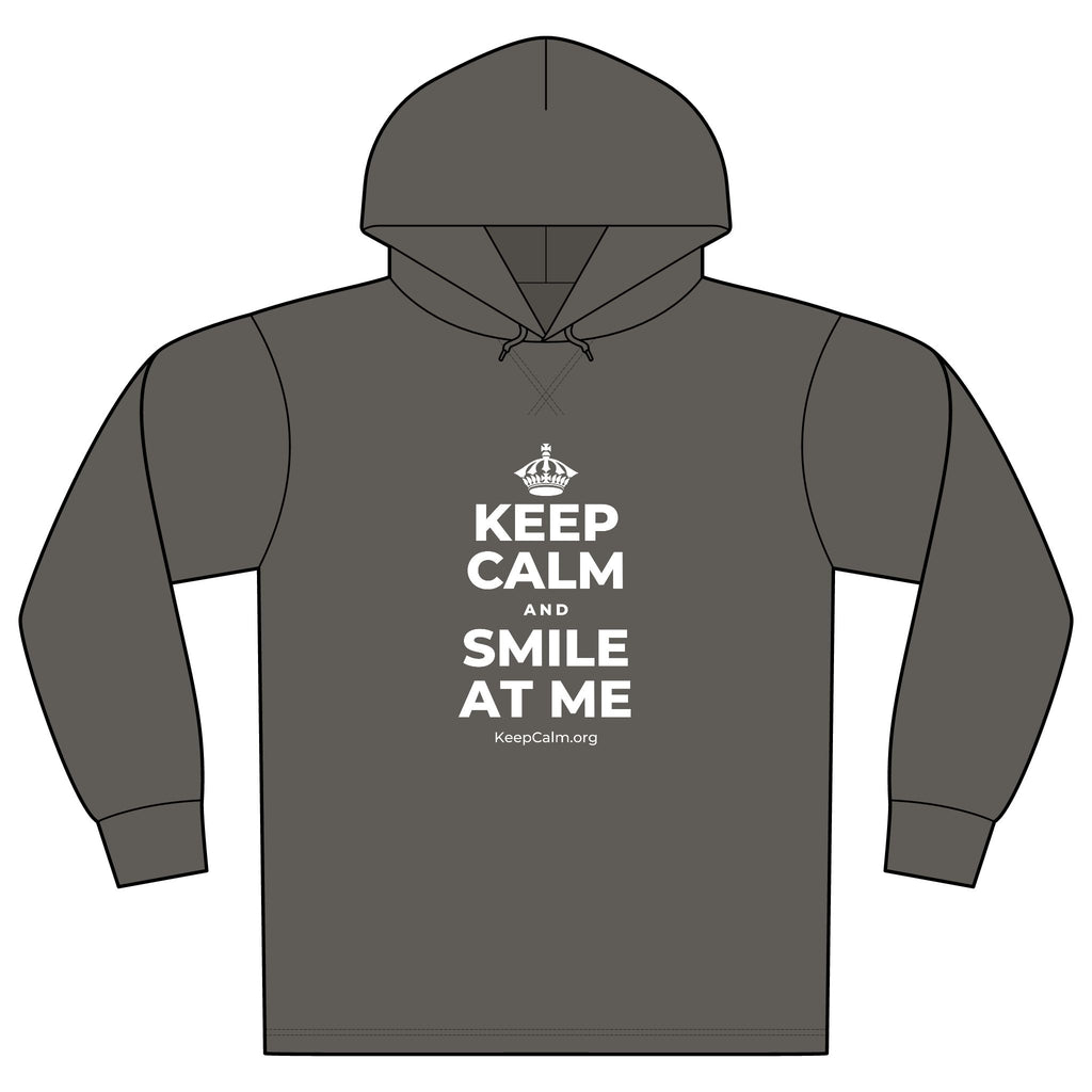 KEEP CALM AND SMILE AT ME Organic Hoodie Tee