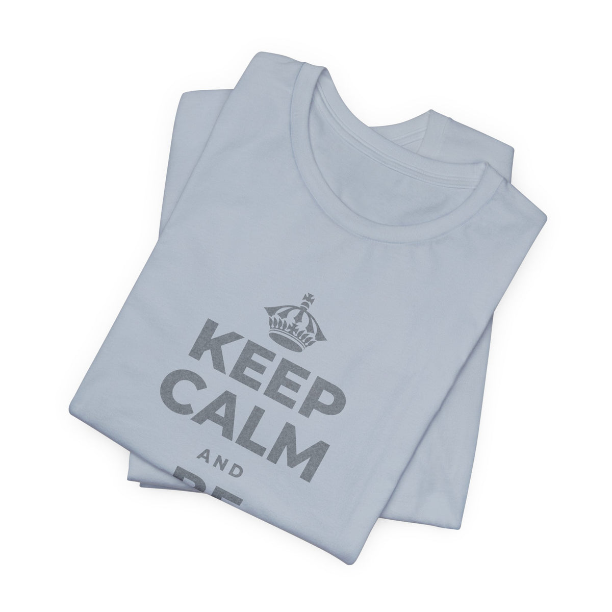 KEEP CALM AND BE CREATIVE TODAY T-Shirt (White–Asphalt)