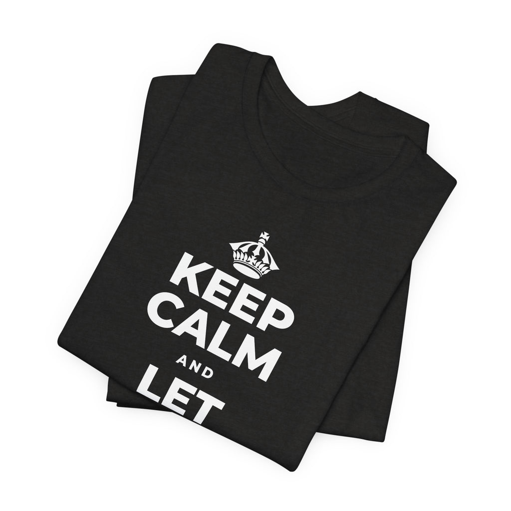 KEEP CALM AND LET THIS FEELING PASS T-Shirt (Soft Cream–Heather Mauve)
