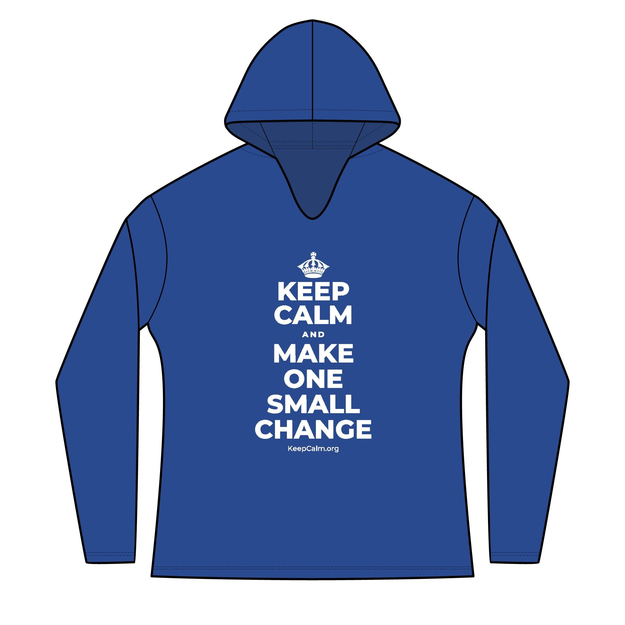 KEEP CALM AND MAKE ONE SMALL CHANGE Women's Long Sleeve Hoodie