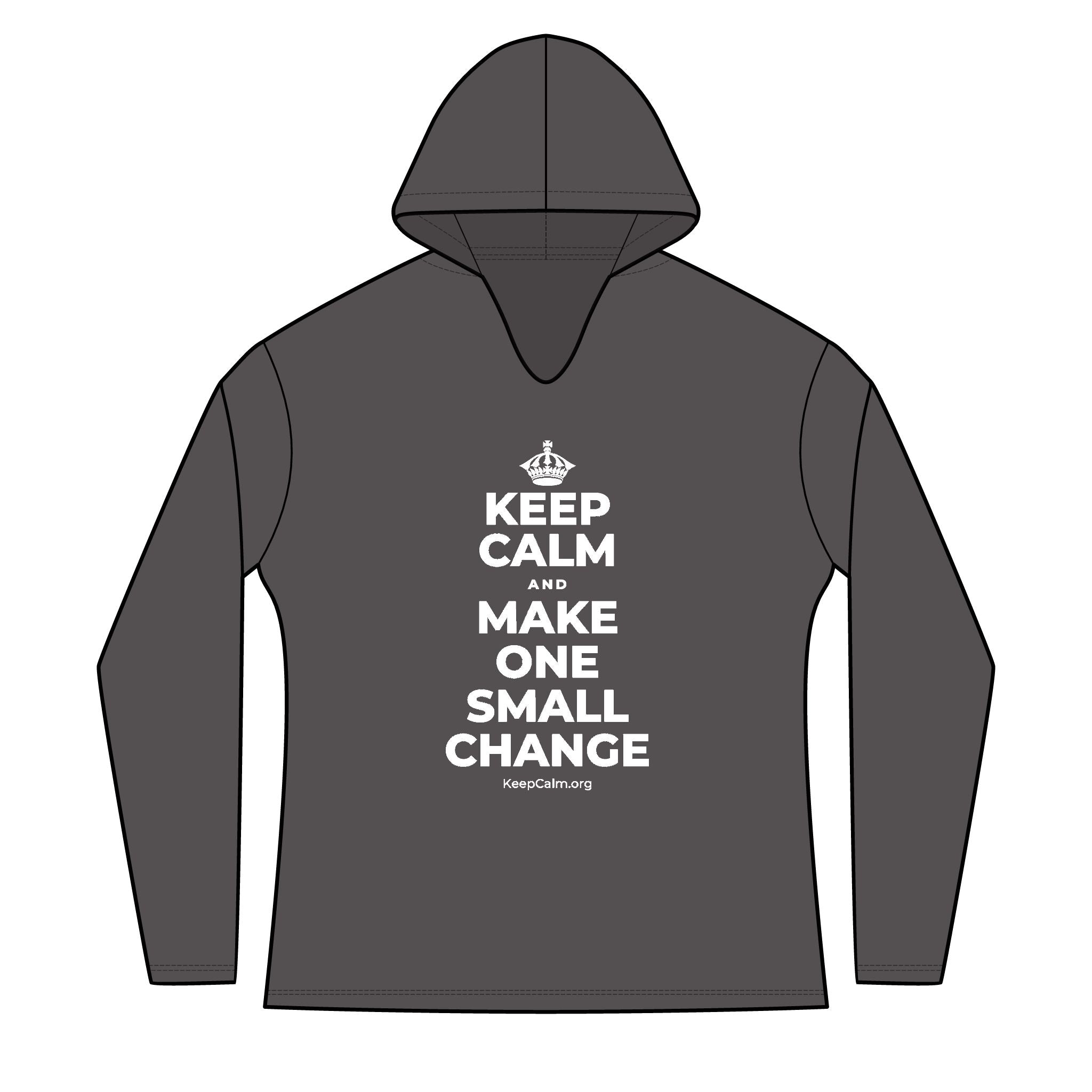 KEEP CALM AND MAKE ONE SMALL CHANGE Women's Long Sleeve Hoodie