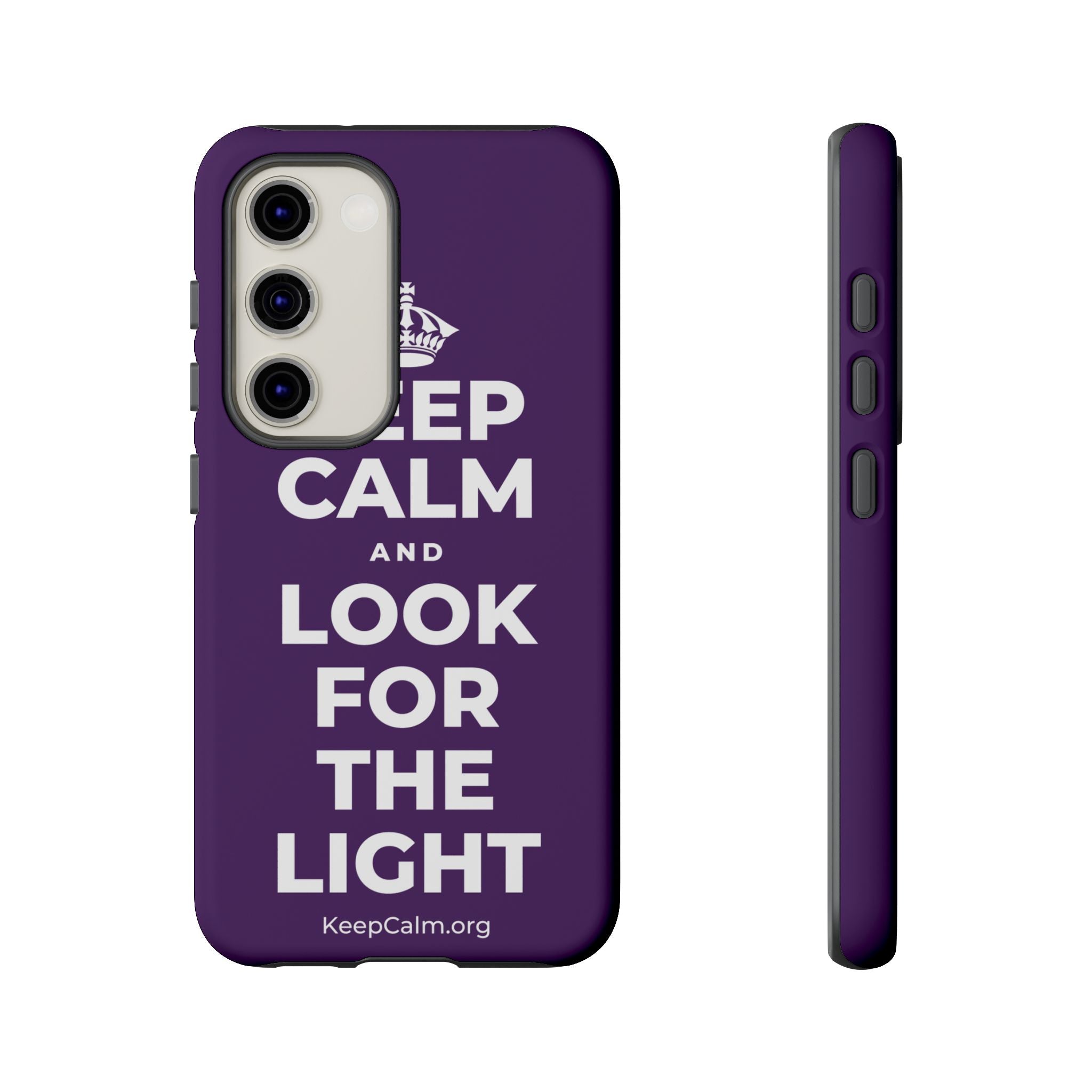 KEEP CALM AND LOOK FOR THE LIGHT Phone Case