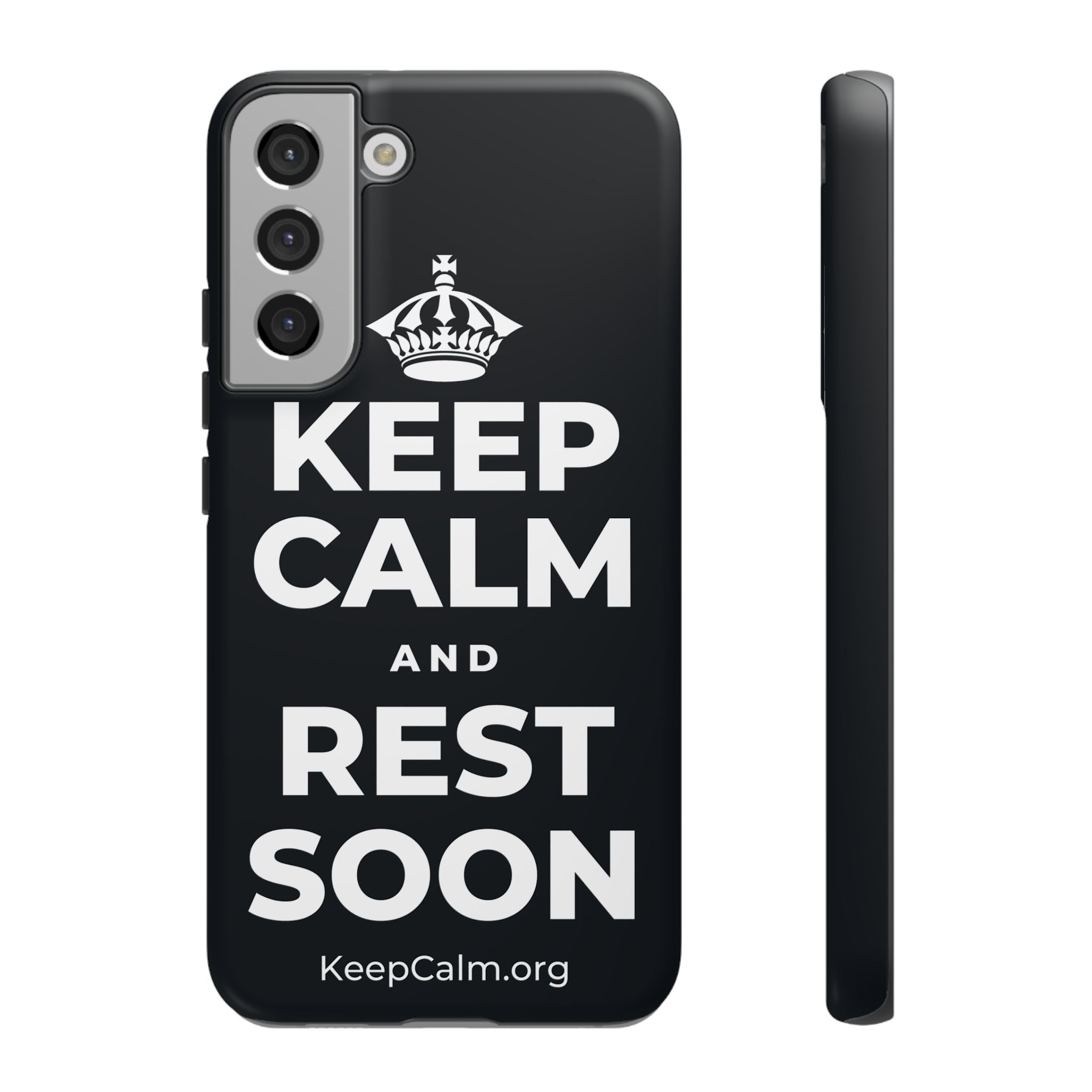 KEEP CALM AND REST SOON Phone Case (Dark)