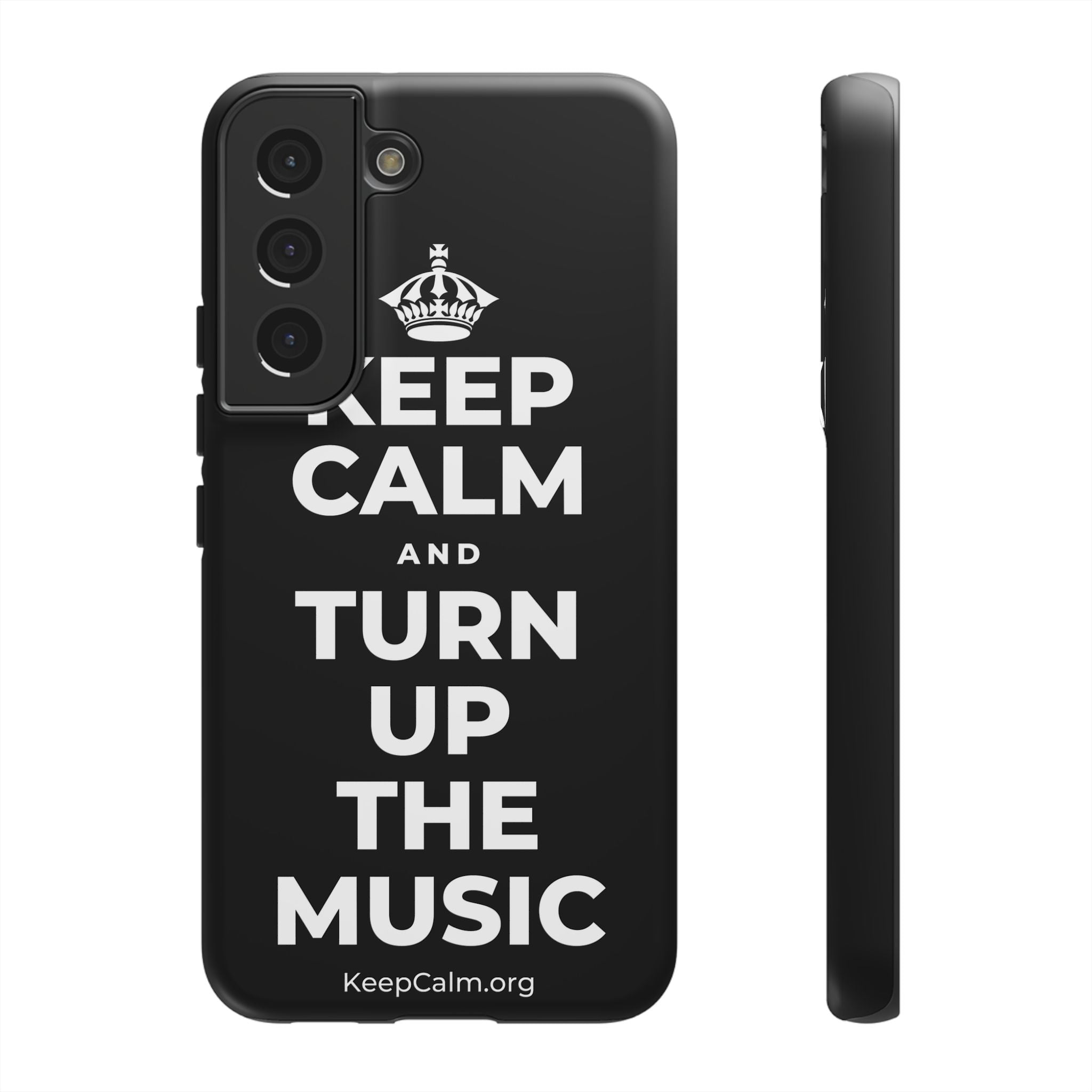 KEEP CALM AND TURN UP THE MUSIC Phone Case