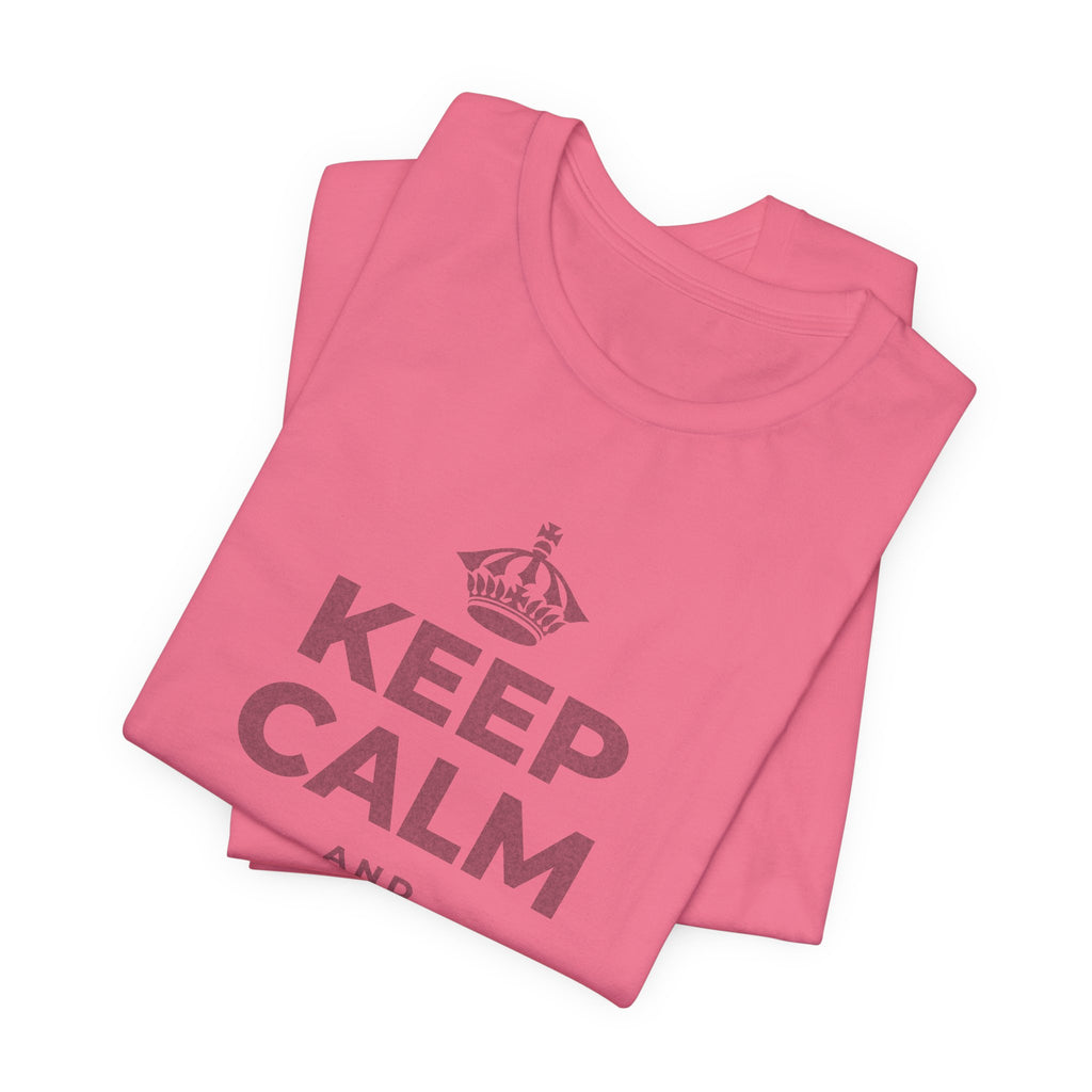 KEEP CALM AND DECIDE IT ONCE T-Shirt (Military Green–Autumn)