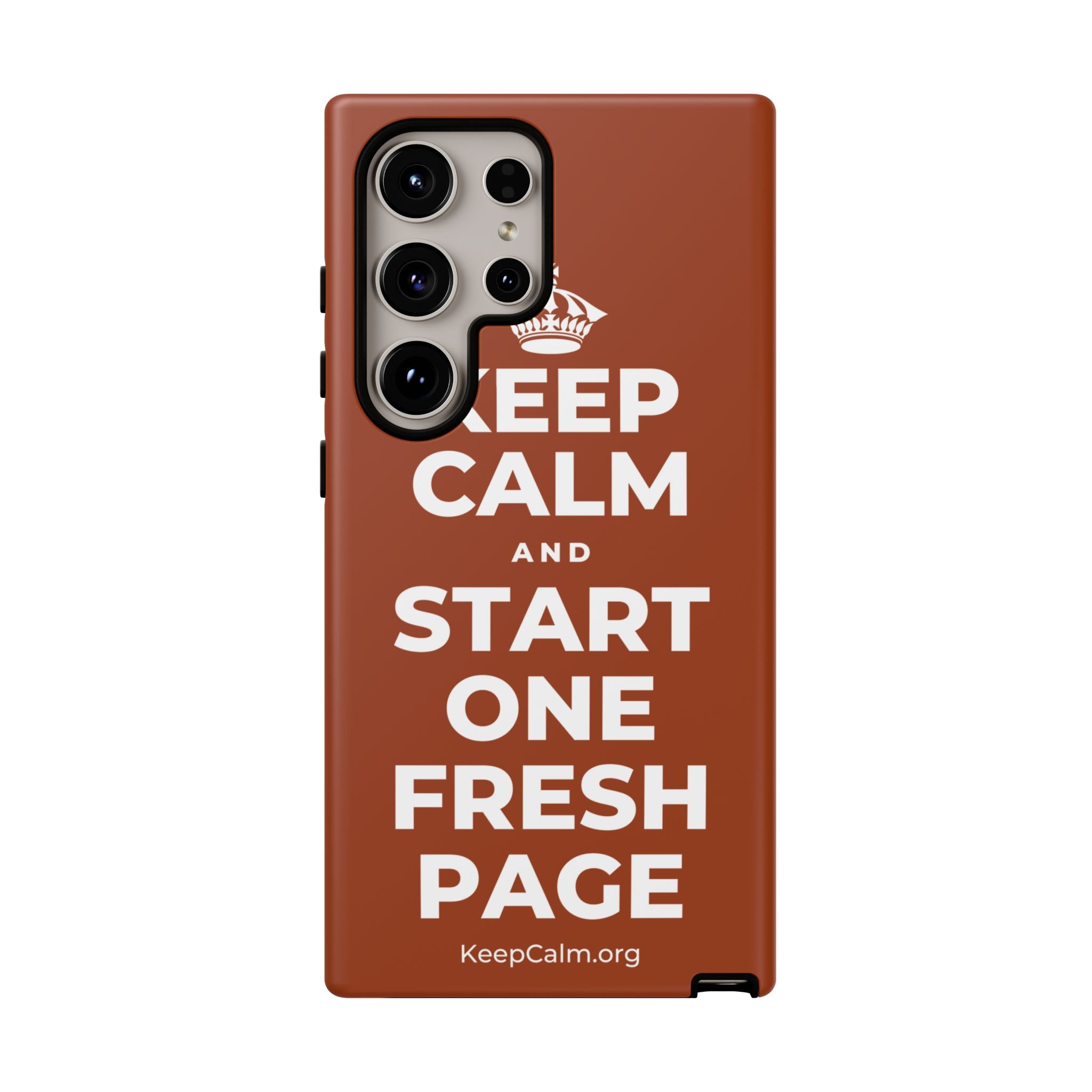 KEEP CALM AND START ONE FRESH PAGE Phone Case