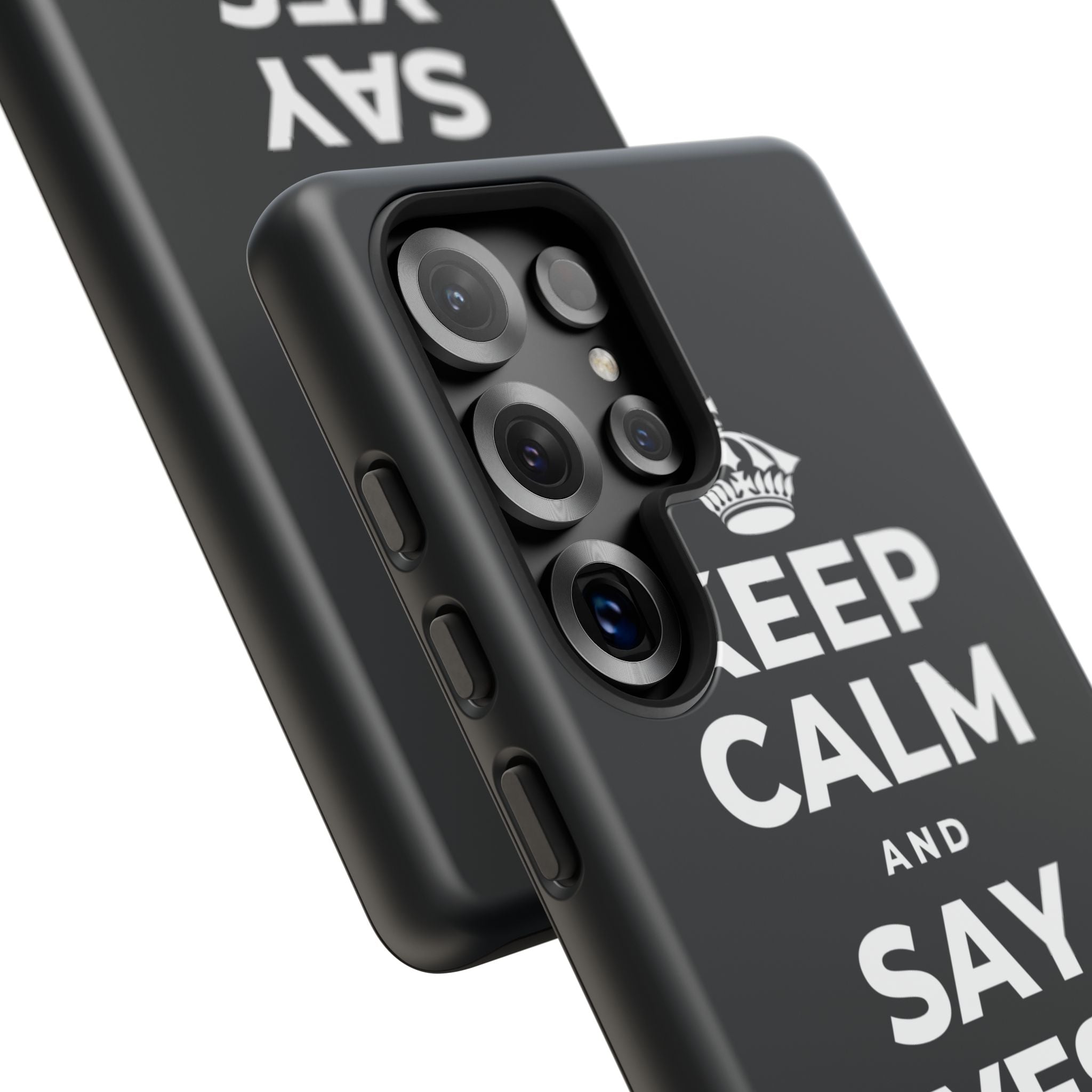 KEEP CALM AND SAY YES TO FUN Phone Case (Dark)