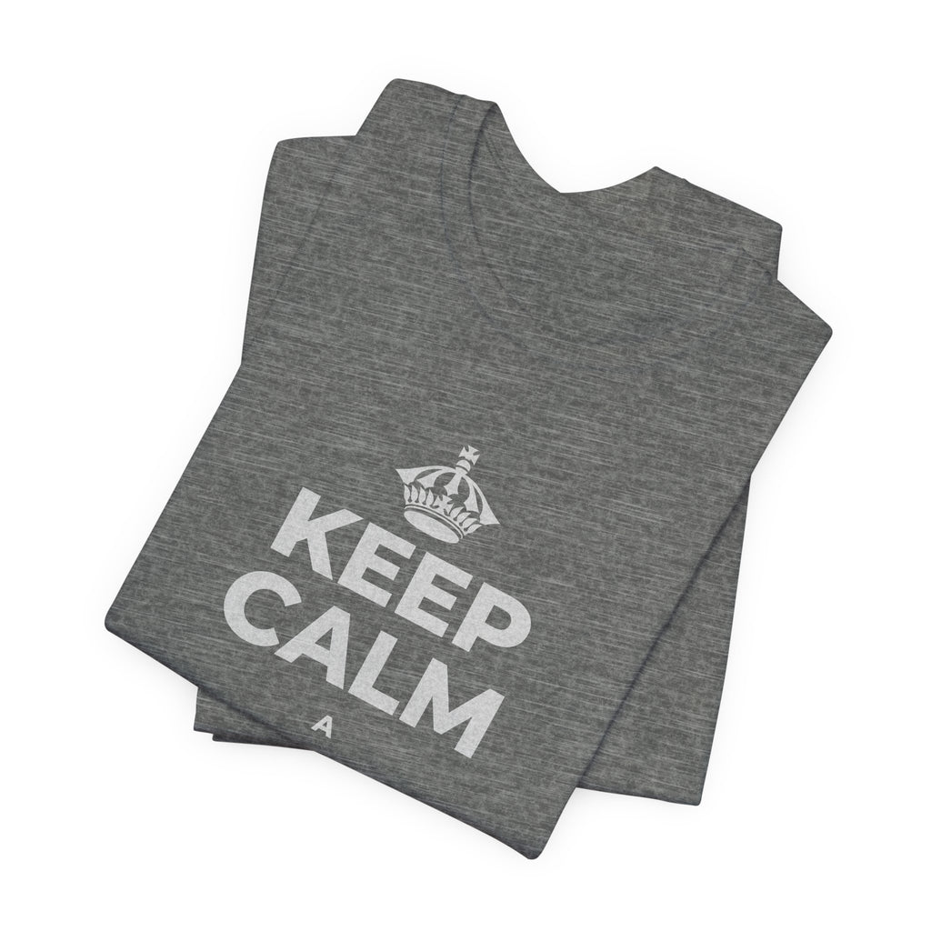 KEEP CALM A ʻAPO I KA MĀLIE T-Shirt (Baby Blue–Silver)