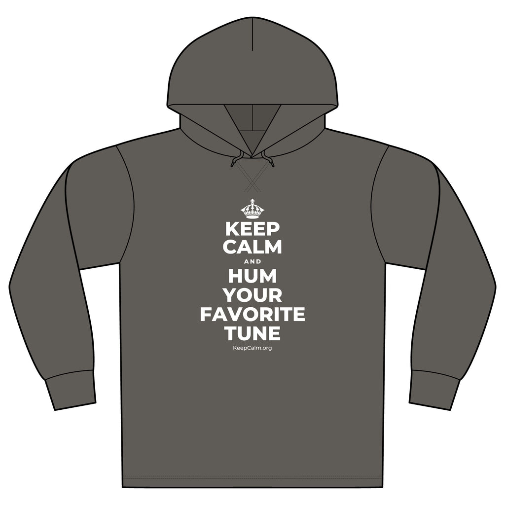 KEEP CALM AND HUM YOUR FAVORITE TUNE Organic Hoodie Tee