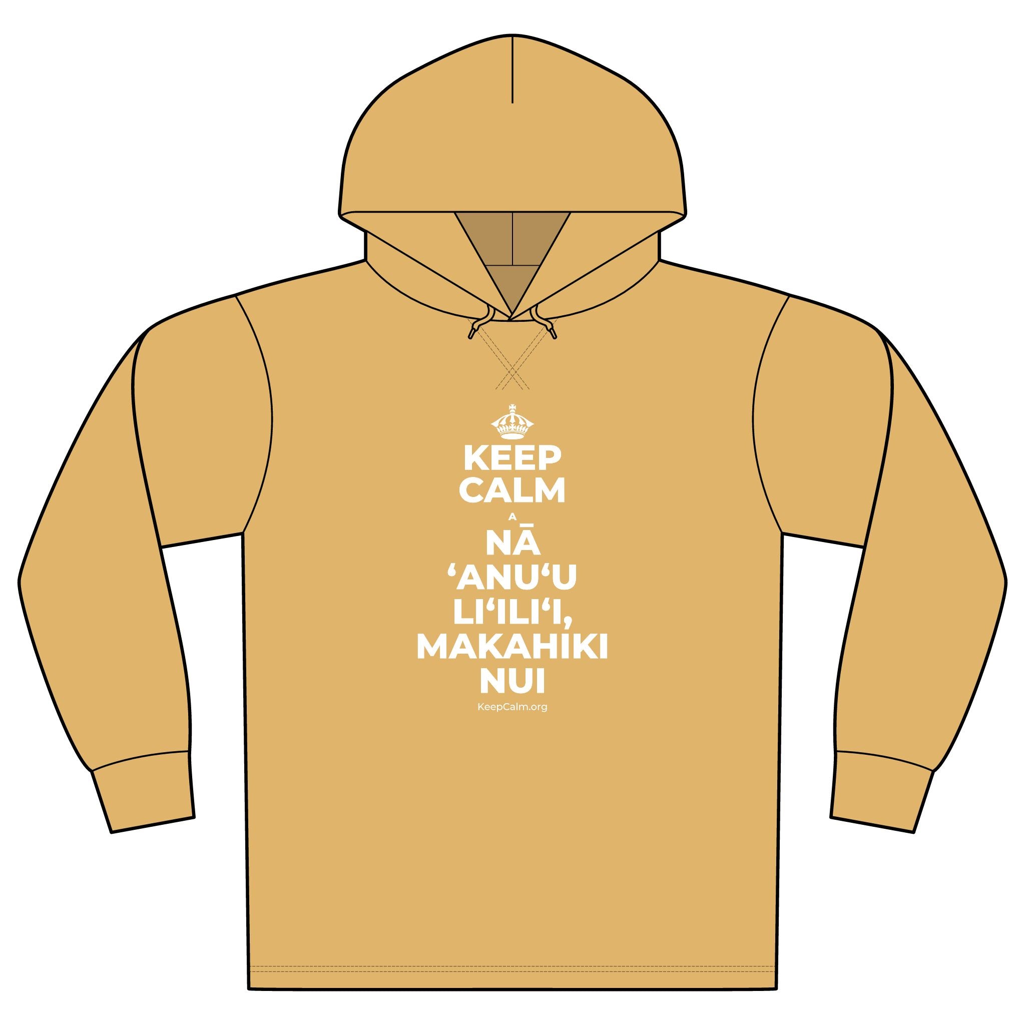 KEEP CALM A NĀ ʻANUʻU LIʻILIʻI, MAKAHIKI NUI Organic Hoodie Tee