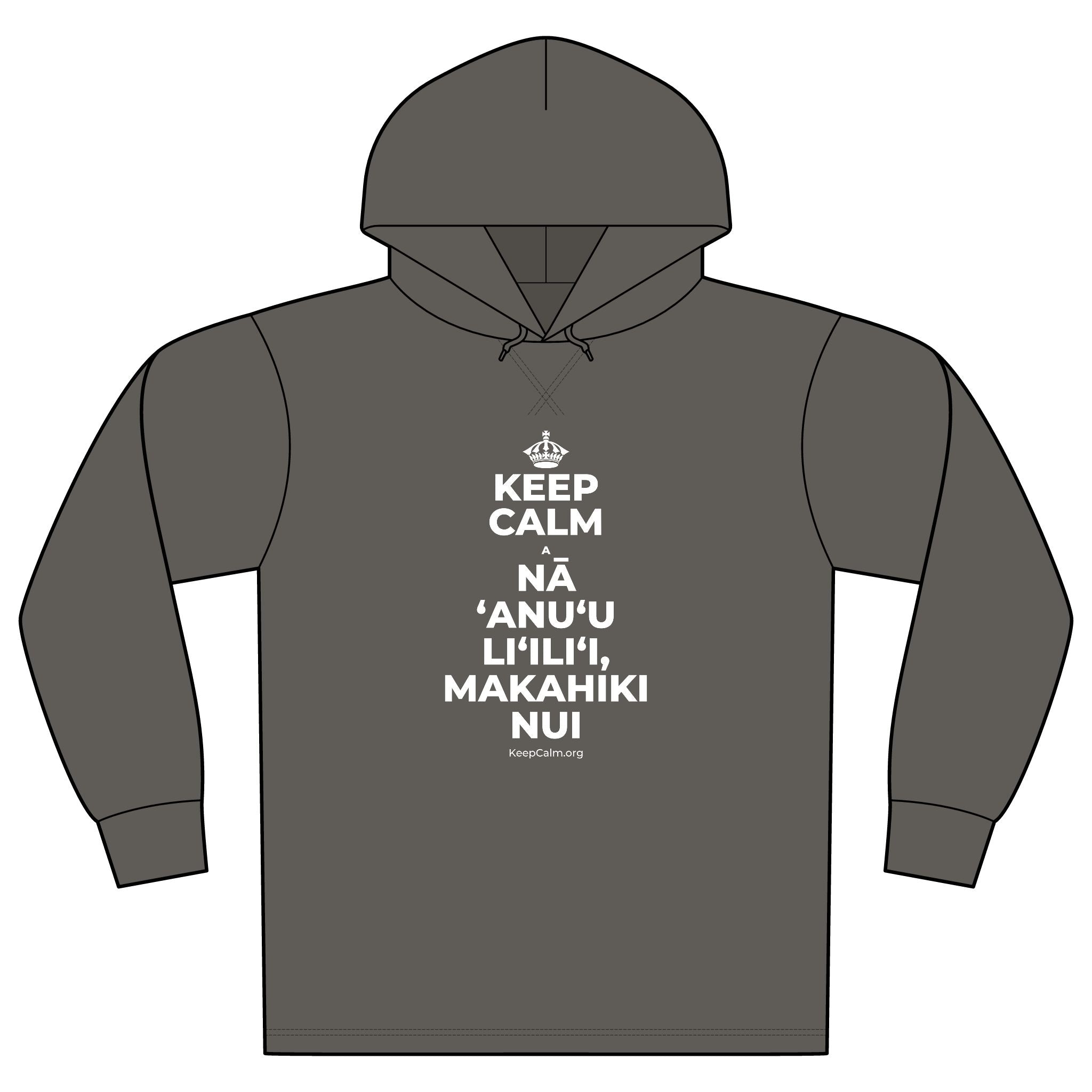 KEEP CALM A NĀ ʻANUʻU LIʻILIʻI, MAKAHIKI NUI Organic Hoodie Tee