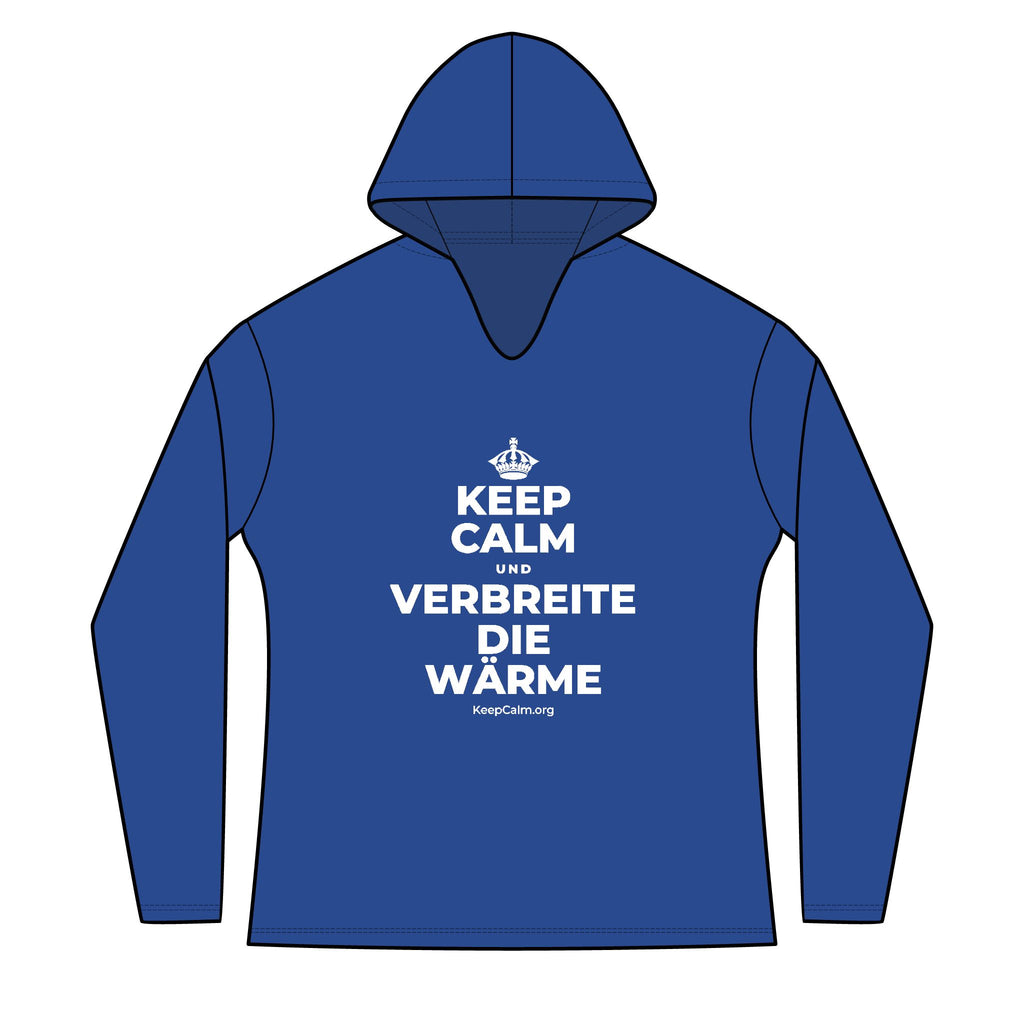 KEEP CALM UND VERBREITE DIE WÄRME Women's Long Sleeve Hoodie