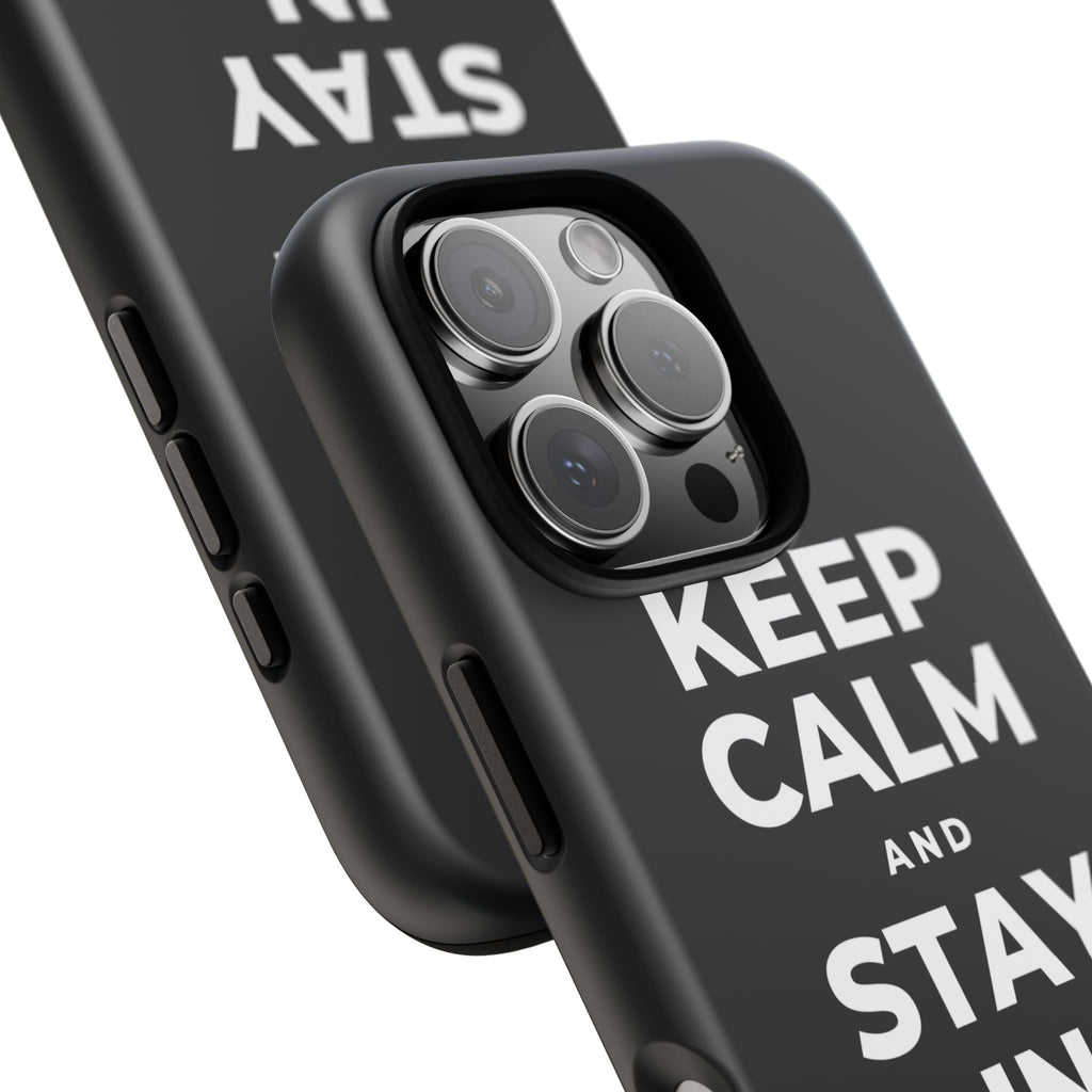 KEEP CALM AND STAY IN AND REST Phone Case (Dark)