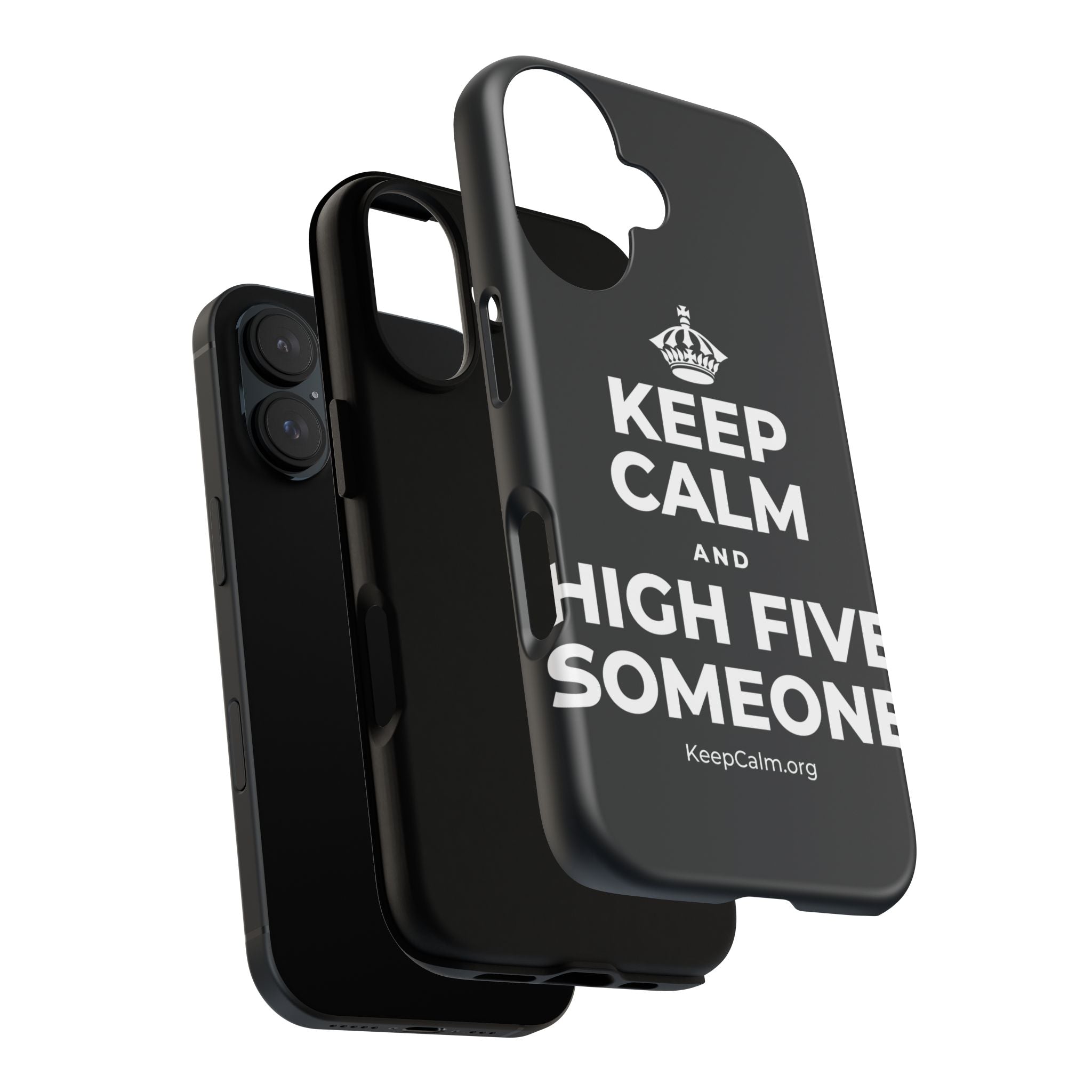 KEEP CALM AND HIGH FIVE SOMEONE Phone Case (Dark)